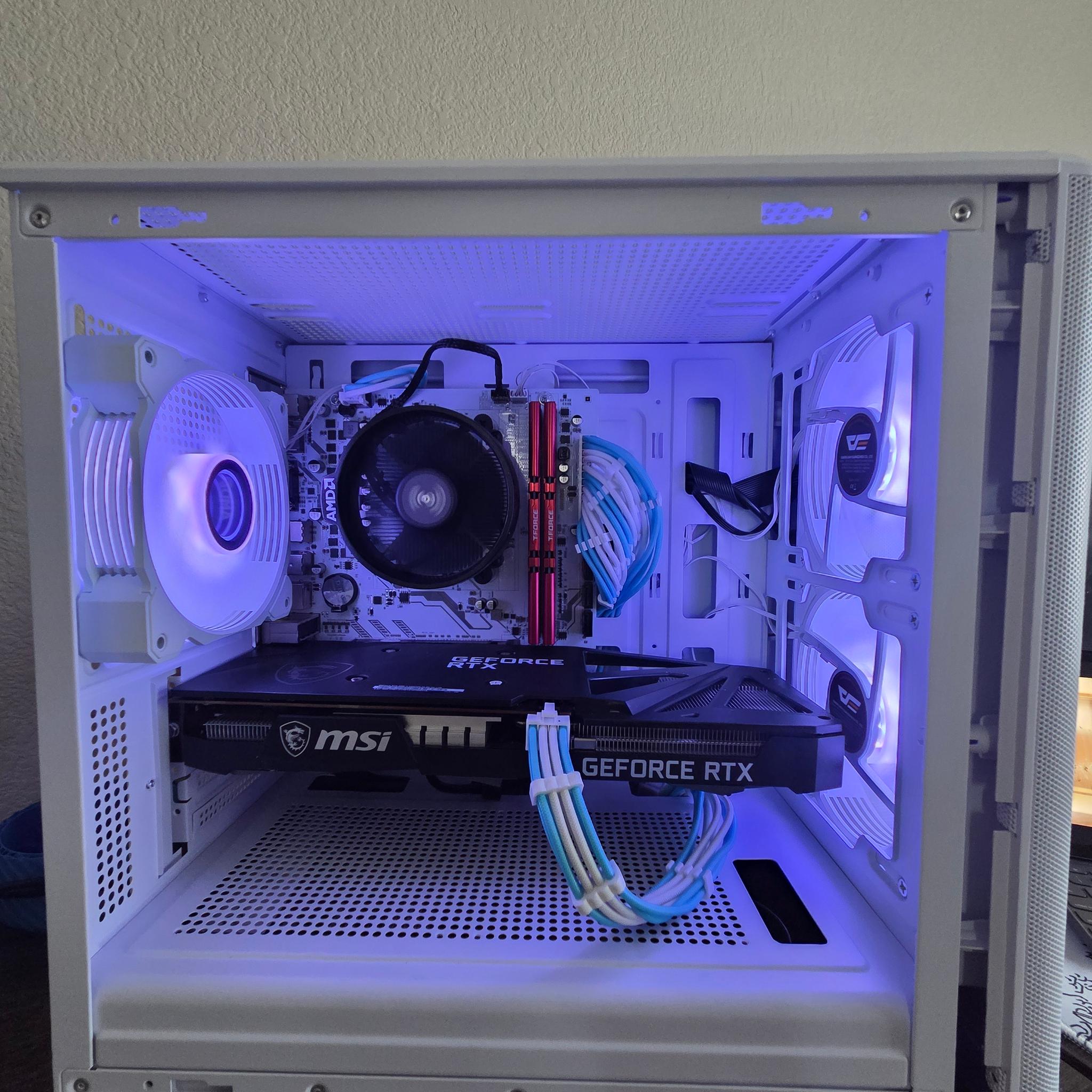White Budget Gaming PC🤍⛄❄️🤍(3060ti)