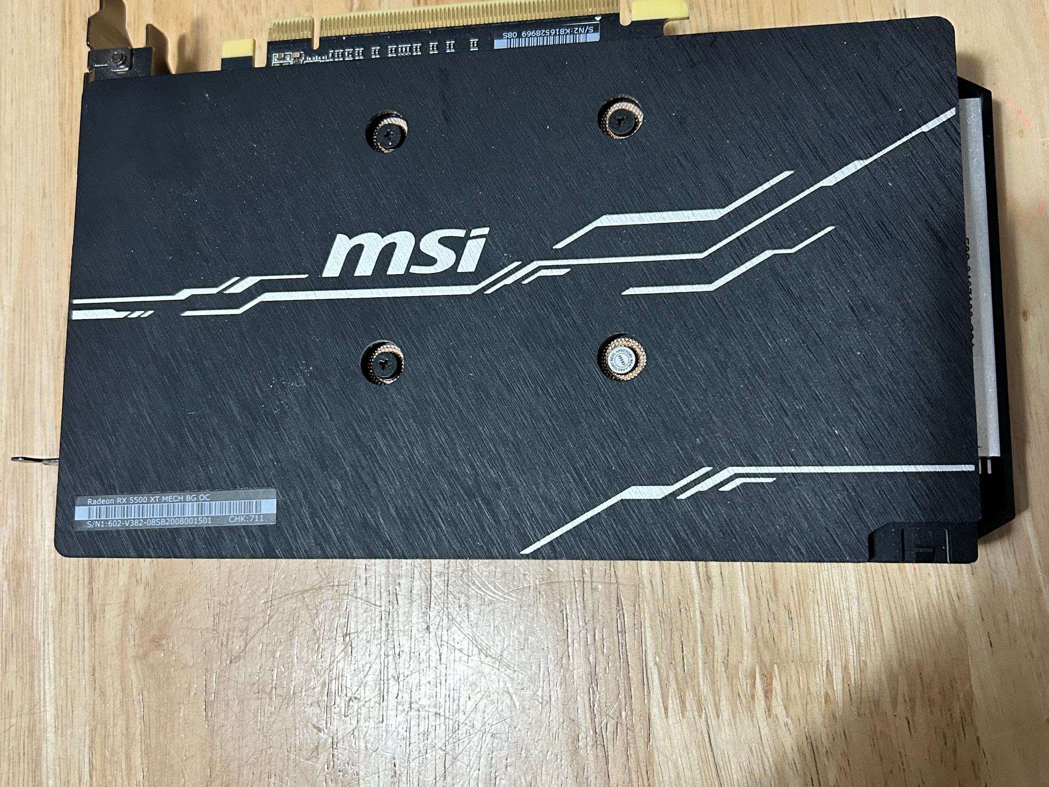 MSI Radeon RX 5500 XT MECH 8G OC