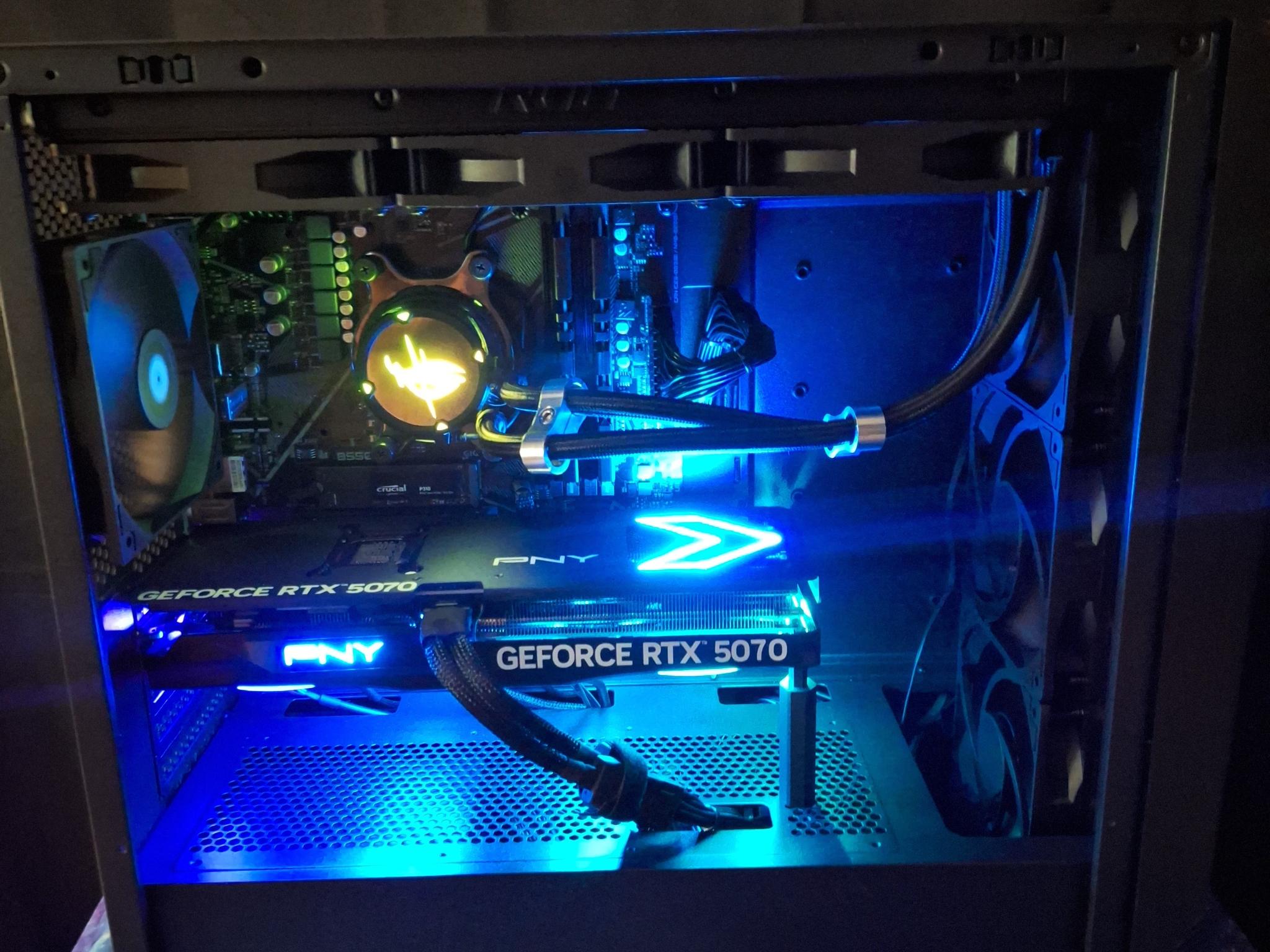 🖤 RTX 5070 + Ryzen 7 • Silent MicroATX Gaming Rig • ROG 360 AIO • DLSS 3 Ready