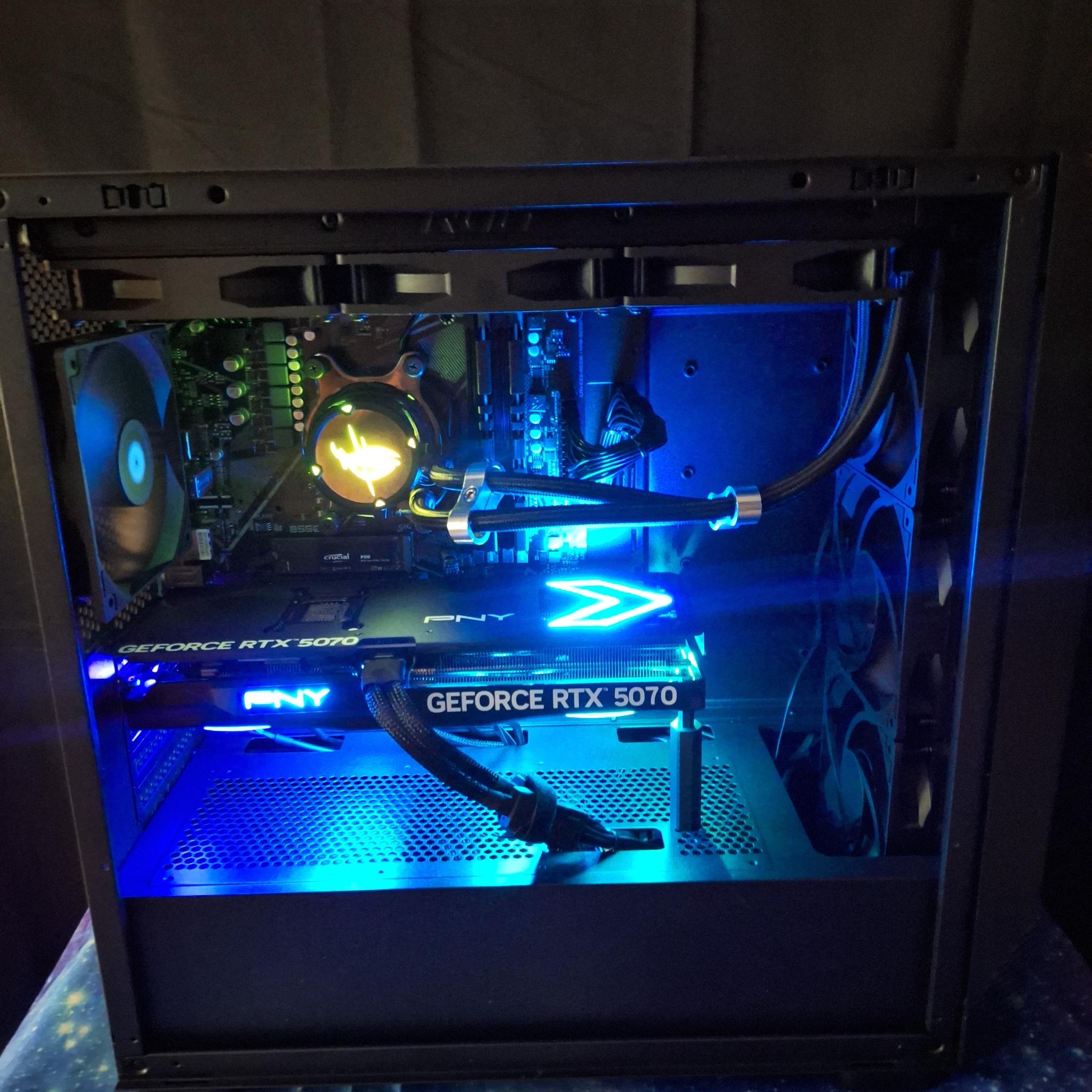 🖤 RTX 5070 + Ryzen 7 • Silent MicroATX Gaming Rig • ROG 360 AIO • DLSS 3 Ready