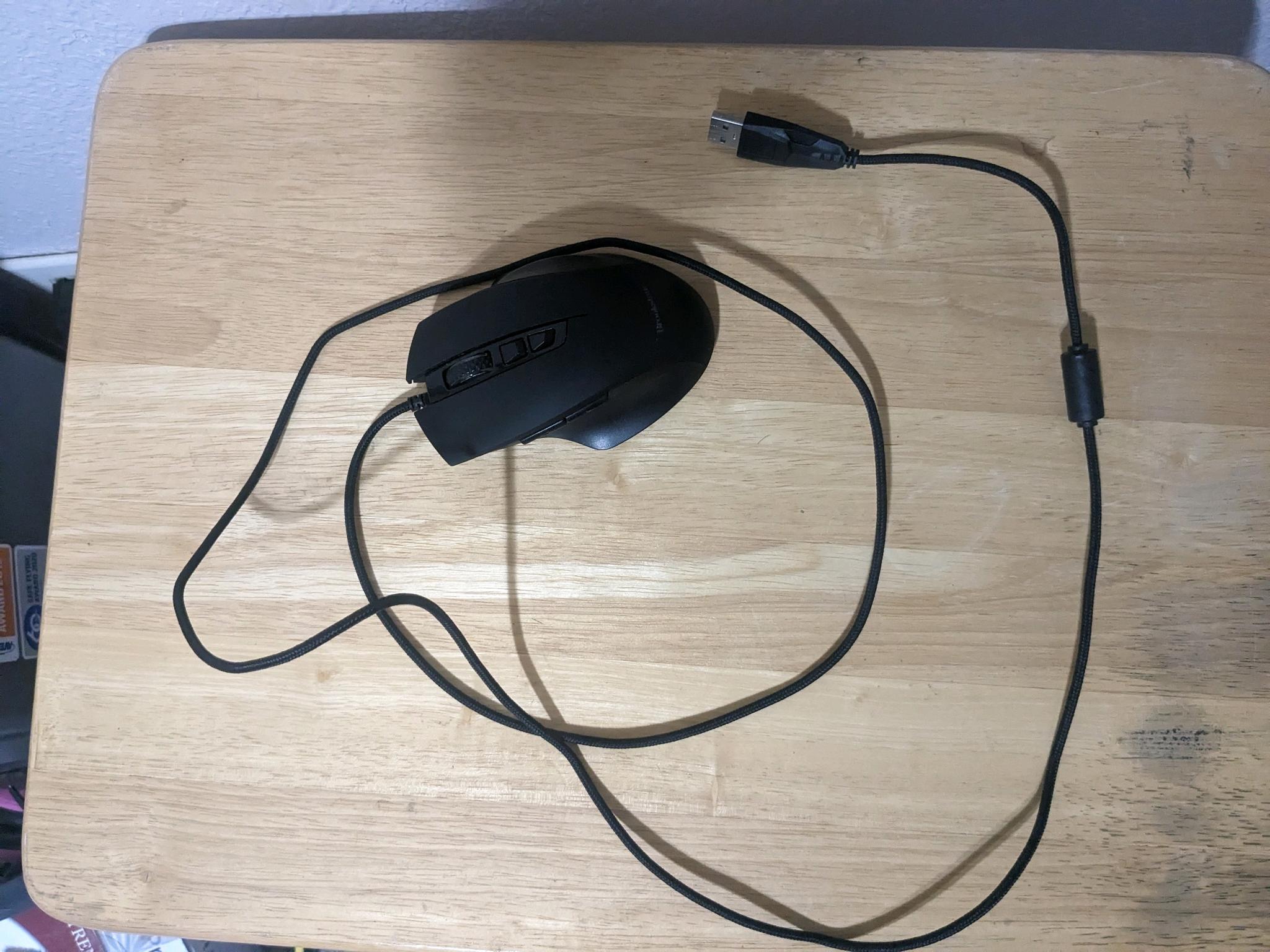 Wired Mouse With Side Buttons