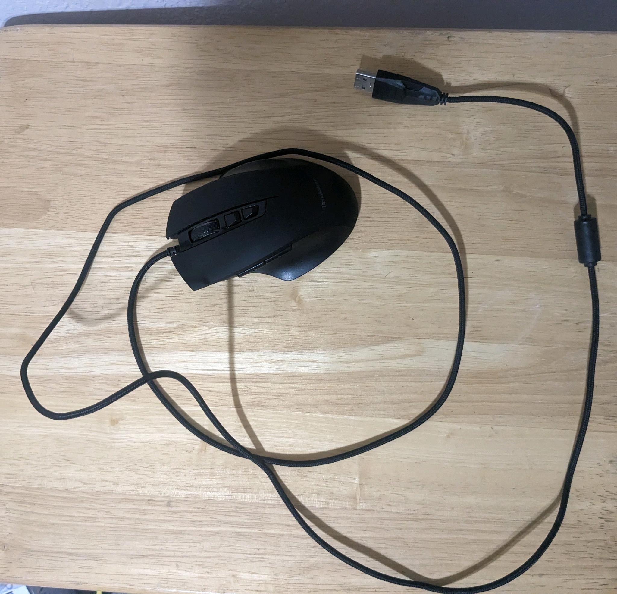 Wired Mouse With Side Buttons