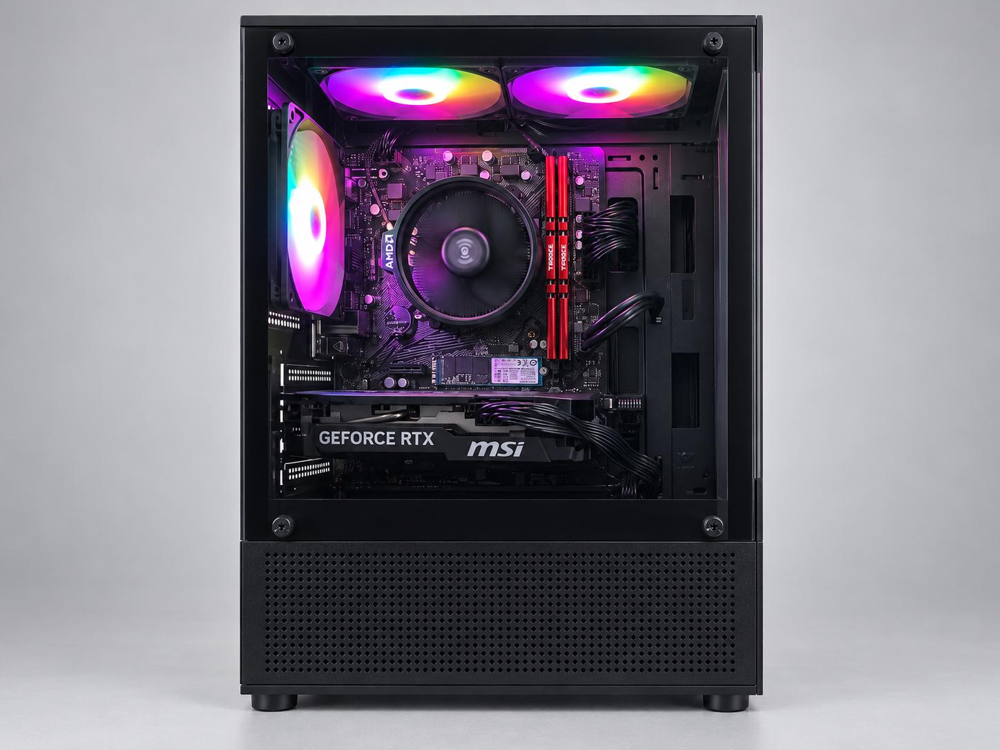 RTX 5050 8GB Gaming PC | Ryzen 5 5500 6-Core | 16GB DDR4-3600 | 512GB NVMe | 600W RGB