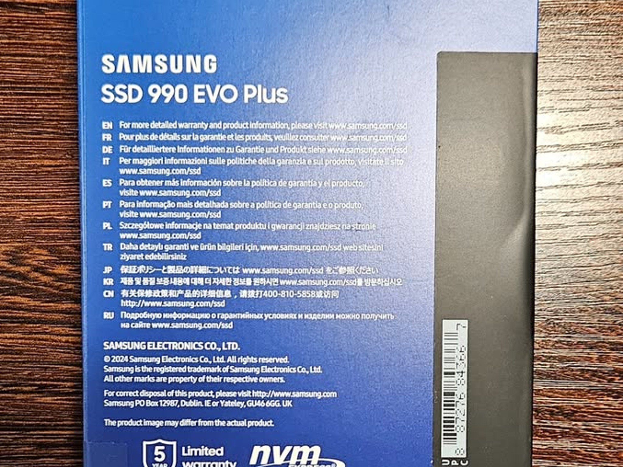 Samsung SSD 990 EVO Plus 4TB, PCIe Gen 4x4 | 5x2 M.2 2280, Up to 7,250 MB/s | NVMe
