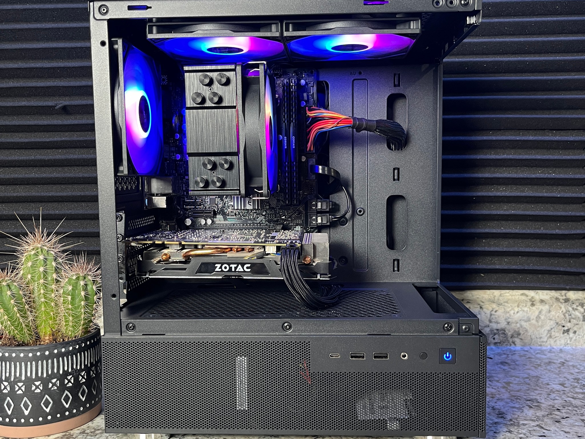 Black RGB Gaming PC | i3 10100F + GTX 1070 8GB | 16GB