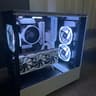 NZXT, RTX 3080/5600x, white and black rgb, vertical mount, 1TB Gaming PC