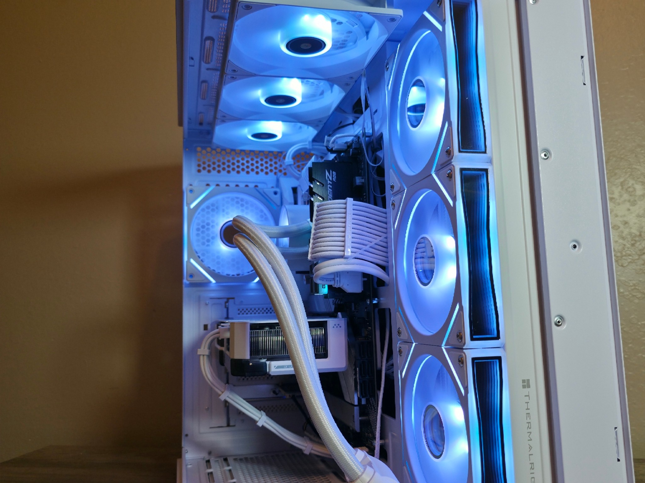 Custom All-White Gaming PC - Ryzen 9 5900X, RTX 4060 Ti, 32GB Trident Z RGB, 1TB 980 Pro
