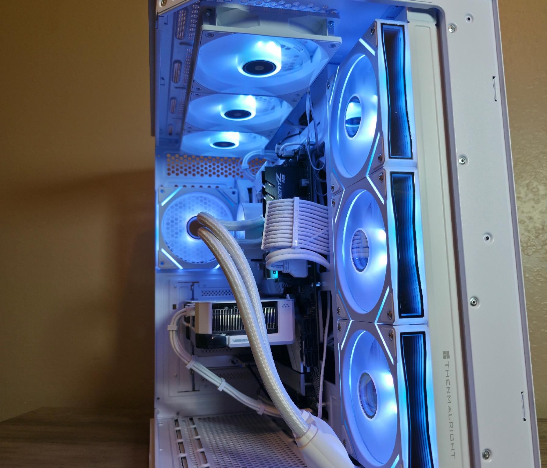 Custom All-White Gaming PC - Ryzen 9 5900X, RTX 4060 Ti, 32GB Trident Z RGB, 1TB 980 Pro
