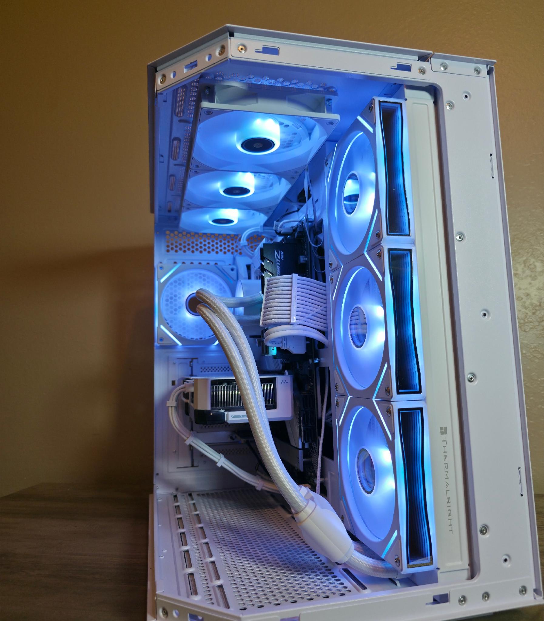 Custom All-White Gaming PC - Ryzen 9 5900X, RTX 4060 Ti, 32GB Trident Z RGB, 1TB 980 Pro