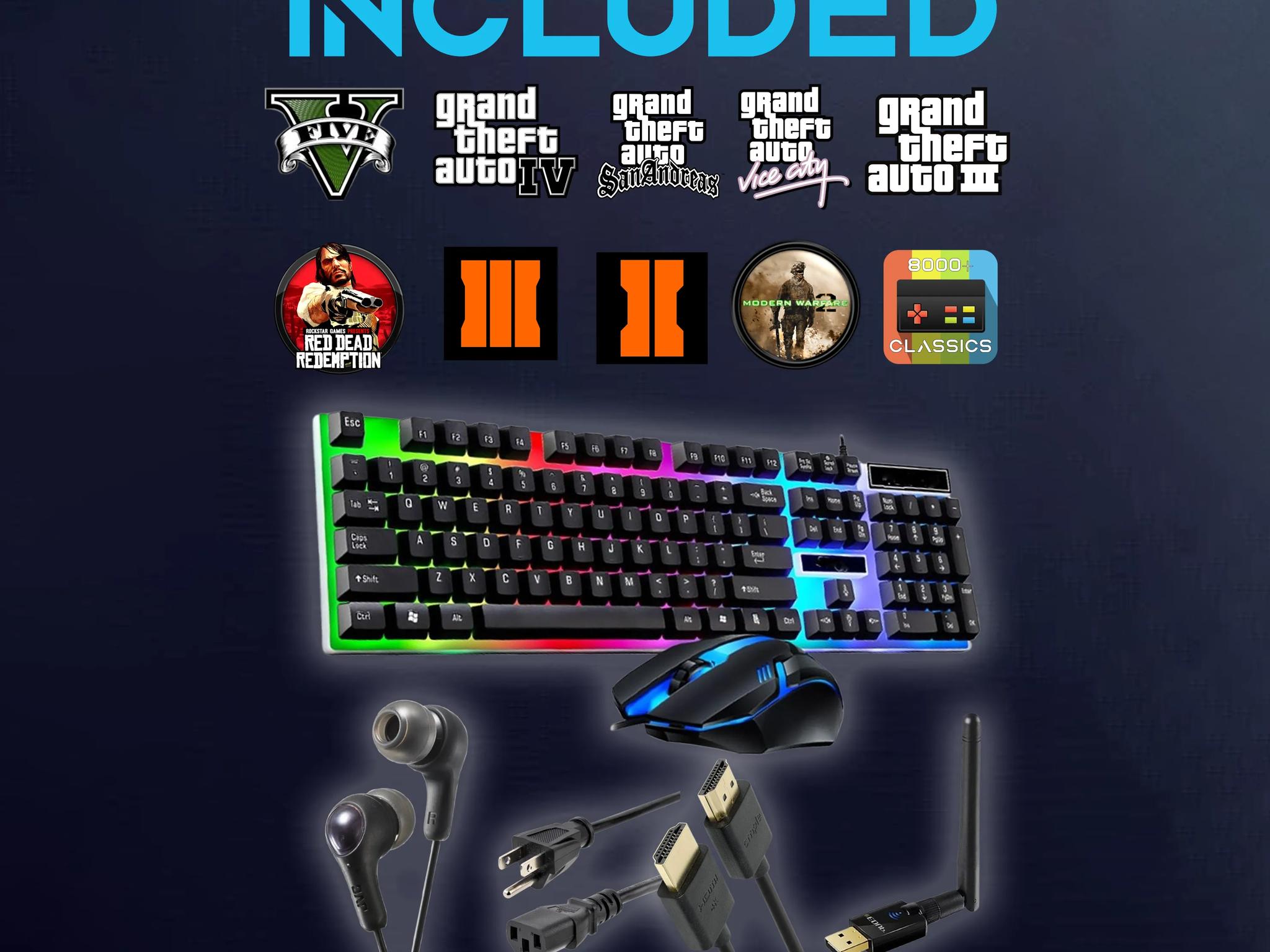 Ready to Go! Gaming PC | Intel i7 / Amd RX580 / 8GB / 1.1TB Win 11 Pro WiFi