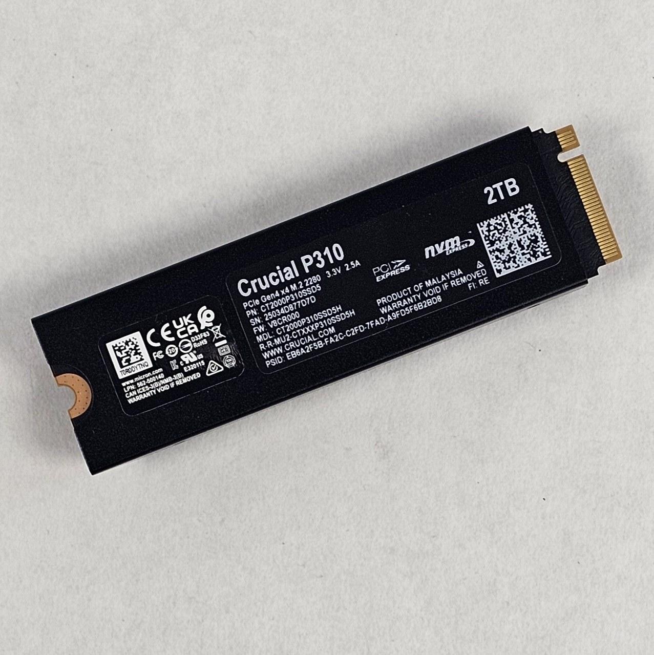 2TB NVMe M.2 SSD Crucial P310 Gen4