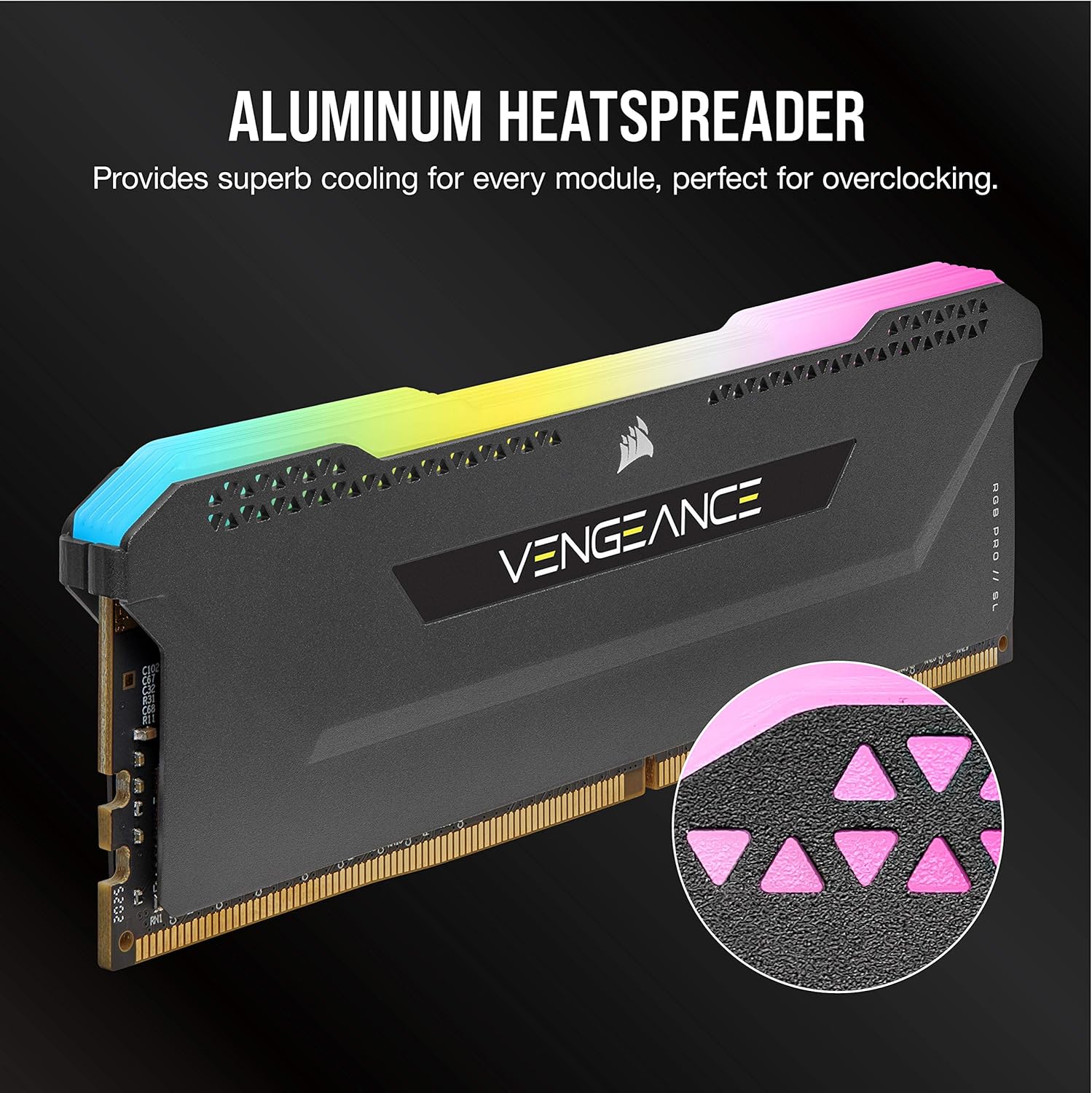 Corsair Vengeance RGB Pro SL 32GB (4 x 8GB) PC4-25600 (DDR4-3200) Memory