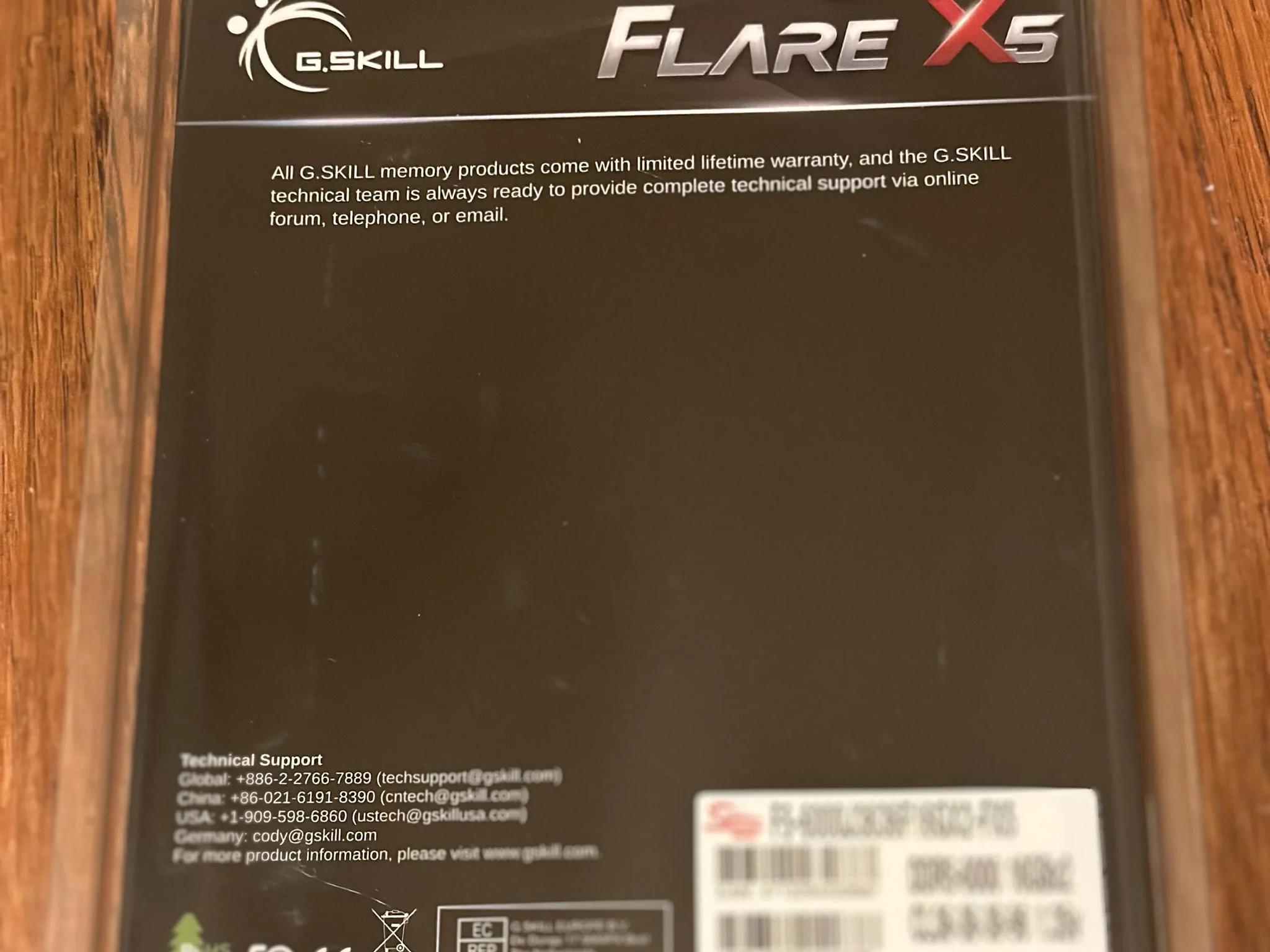 DDR5 6000 CL36 G. Skill Flare X5