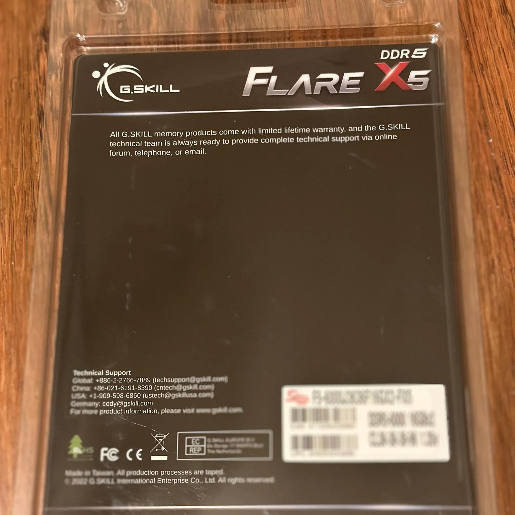 DDR5 6000 CL36 G. Skill Flare X5