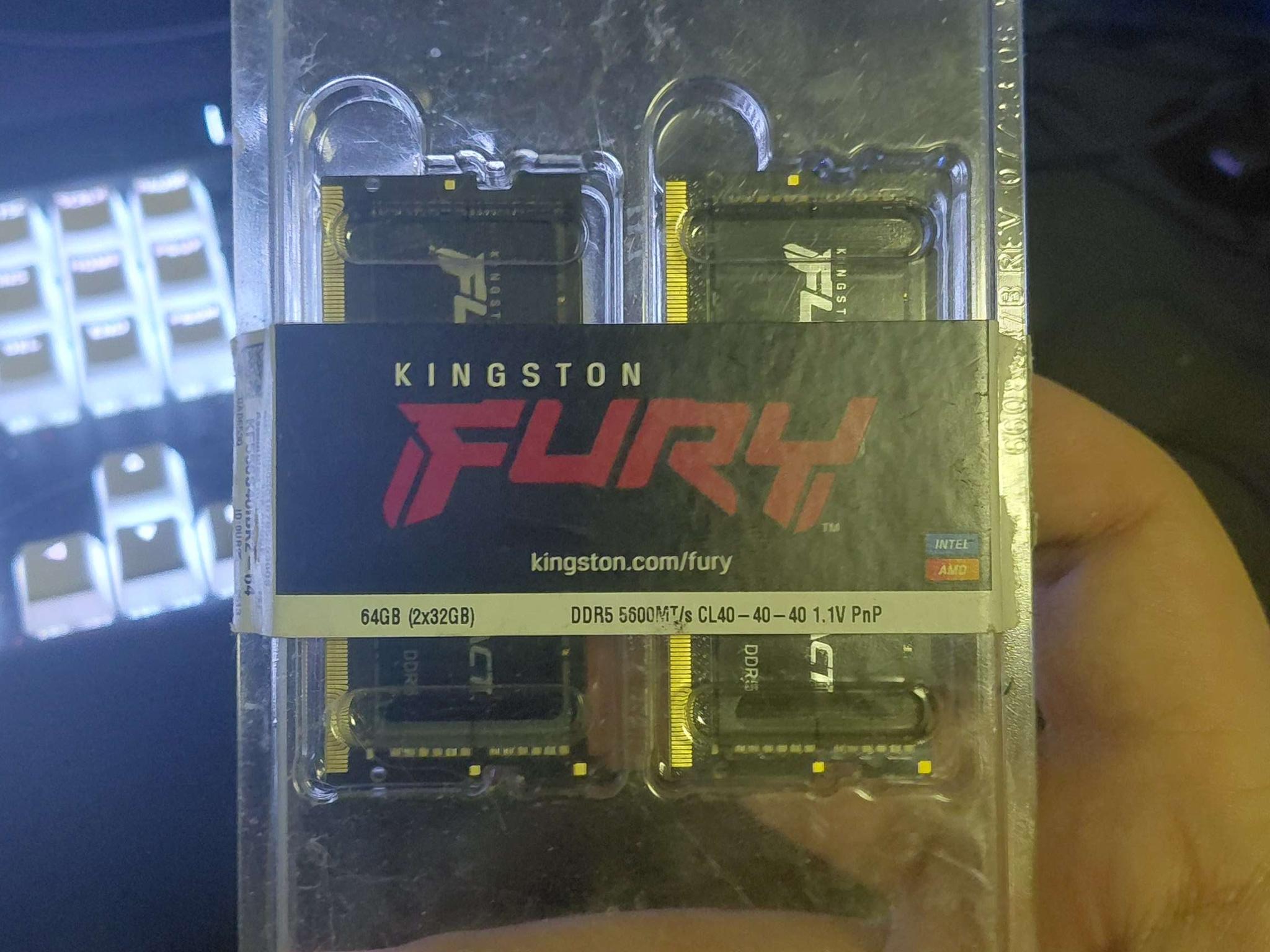 Kingston Fury DDR5 5600MT/s CL40 Sodimms 64 Gigabytes 2x32