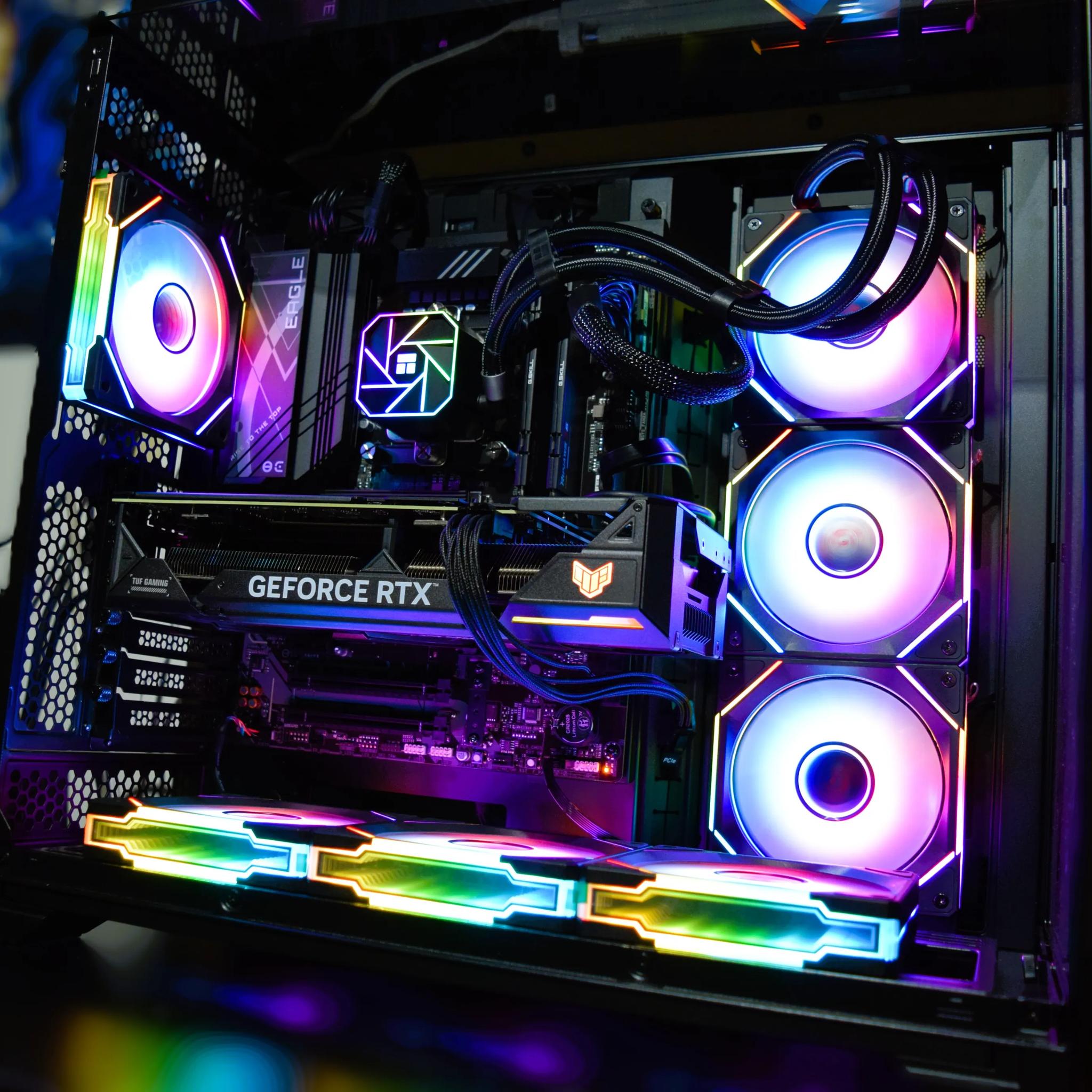 (NEW) 4K / 1440p Ultra Gaming PC All New Parts: Nvidia Asus Tuf 4070 | 1TB NVME |...