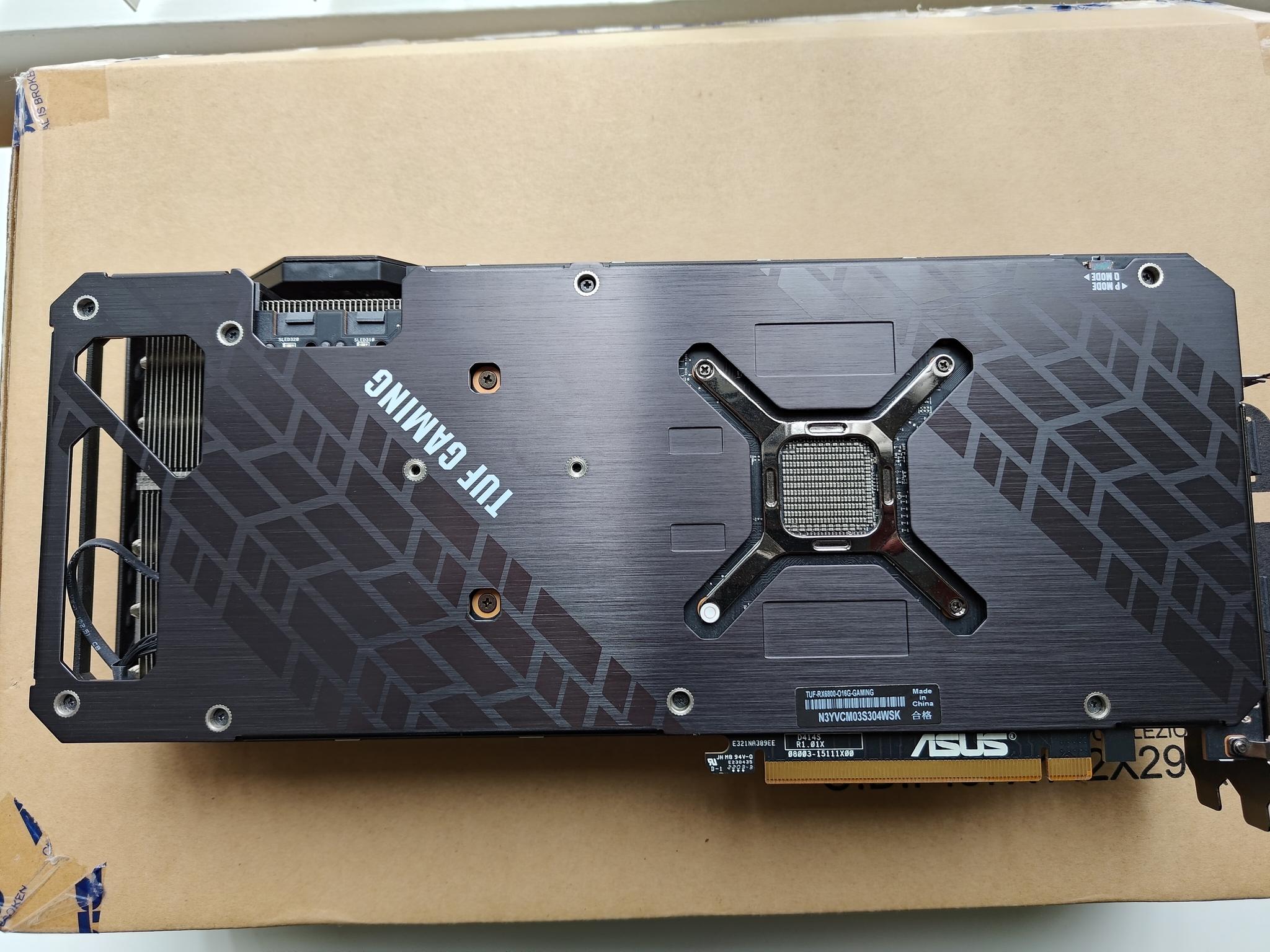 Like new ASUS TUF Gaming Radeon RX 6800 O16G OC D6 16GB