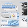 AULA F99 PRO (BRAND NEW) Gradient Blue, Wireless Mechanical 95% LEOBOG Nimbus Switches w/ Knob