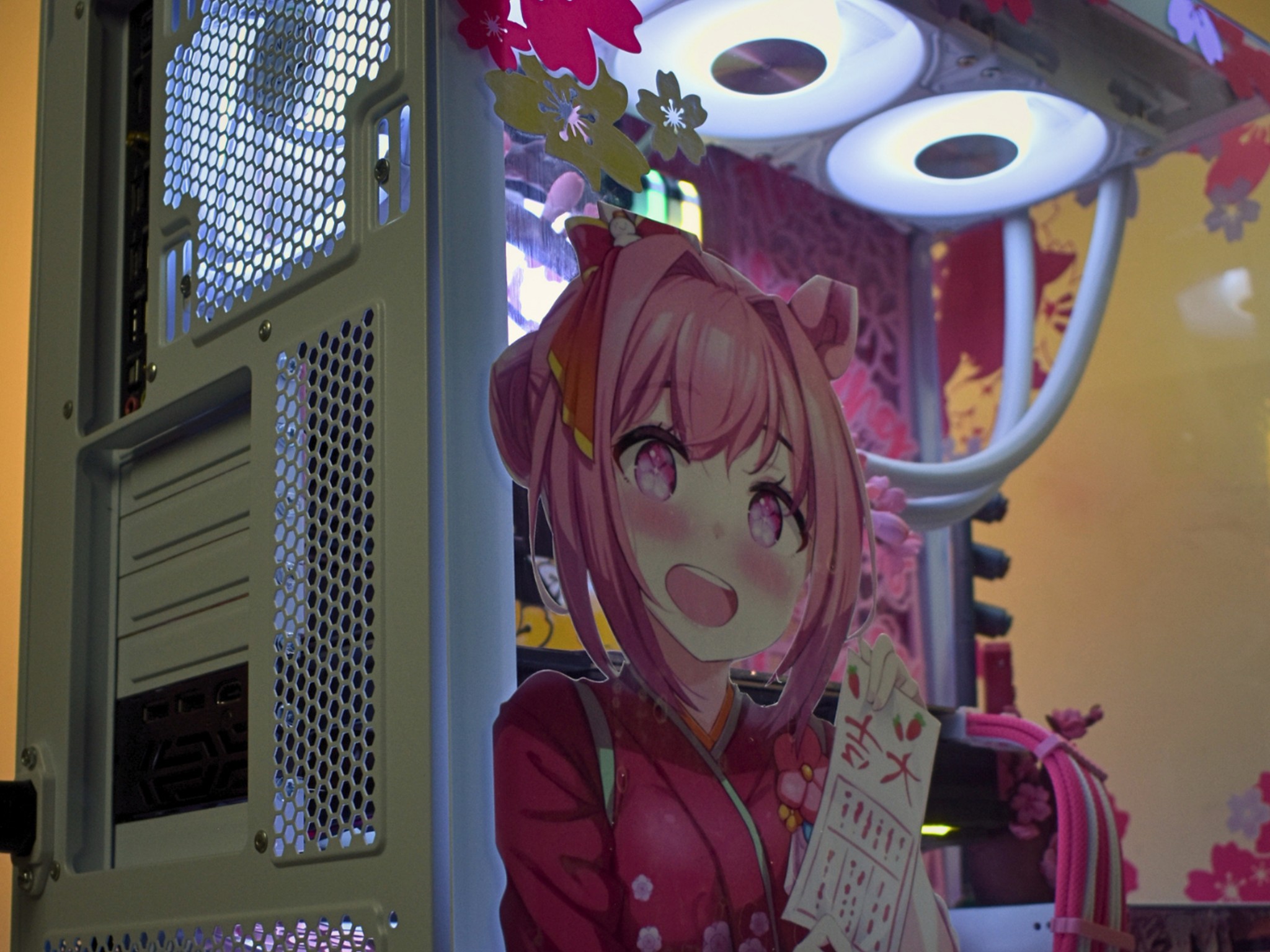 Montech Sky3 - Umamusume Pretty derby - Haru Urara Themed Custom PC Case