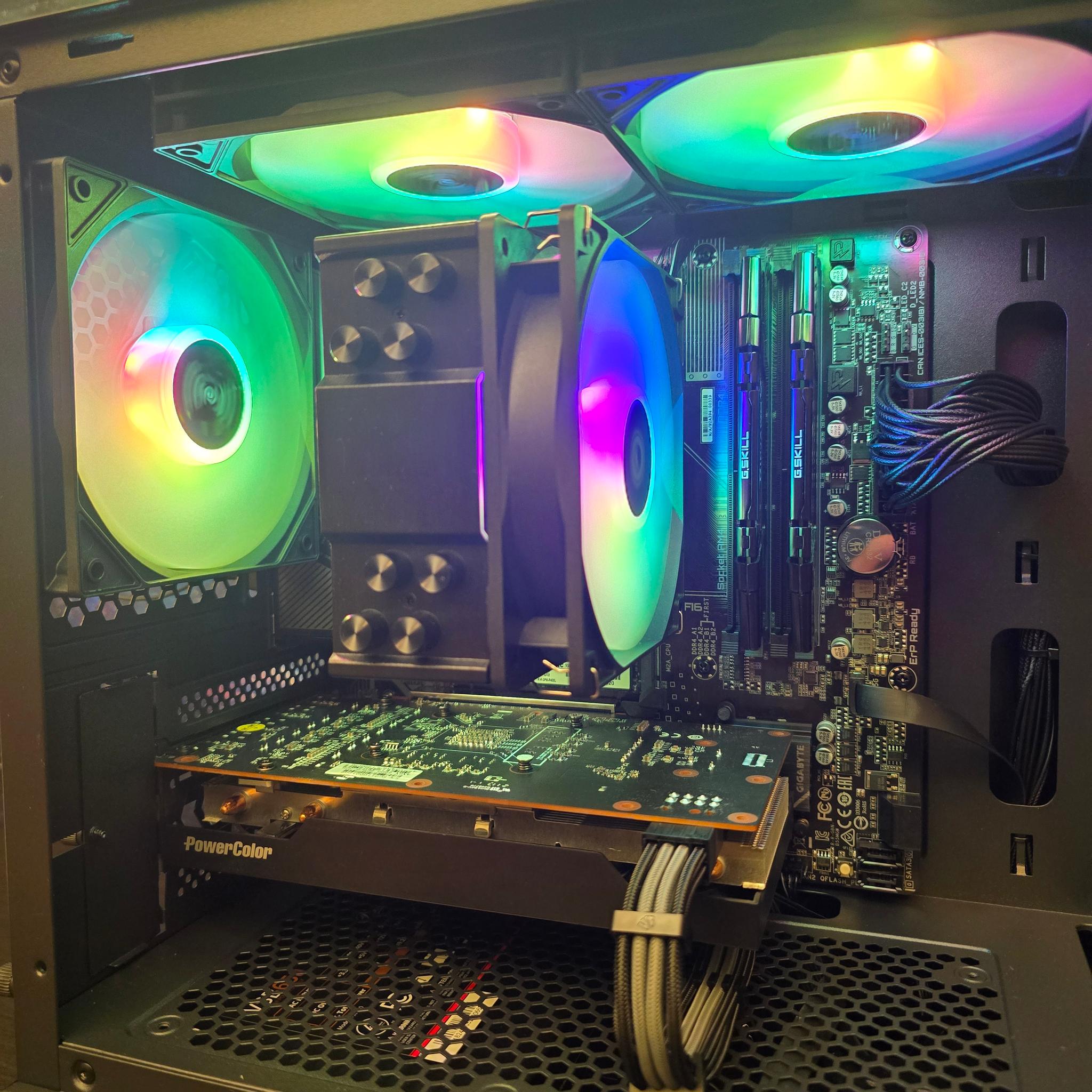 MID LEVEL 1080P PC | RX 6600 8GB | Ryzen 5 5500 | B550M | 16GB DDR4