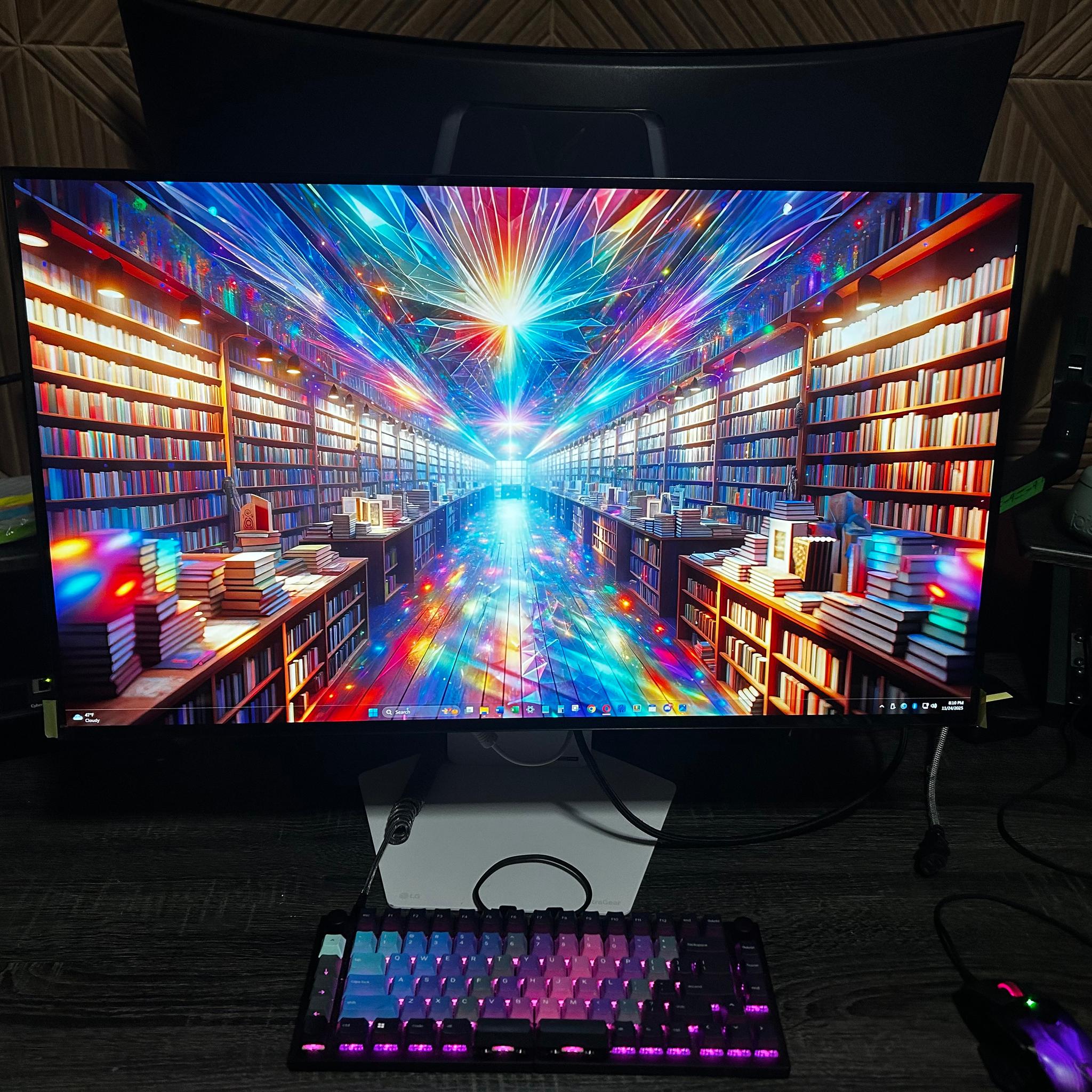 (ALL WHITE) LG UltraGear  32” OLED (480hz) 4K Black Friday Price (Screen Prot. film Only 27hrs Used)