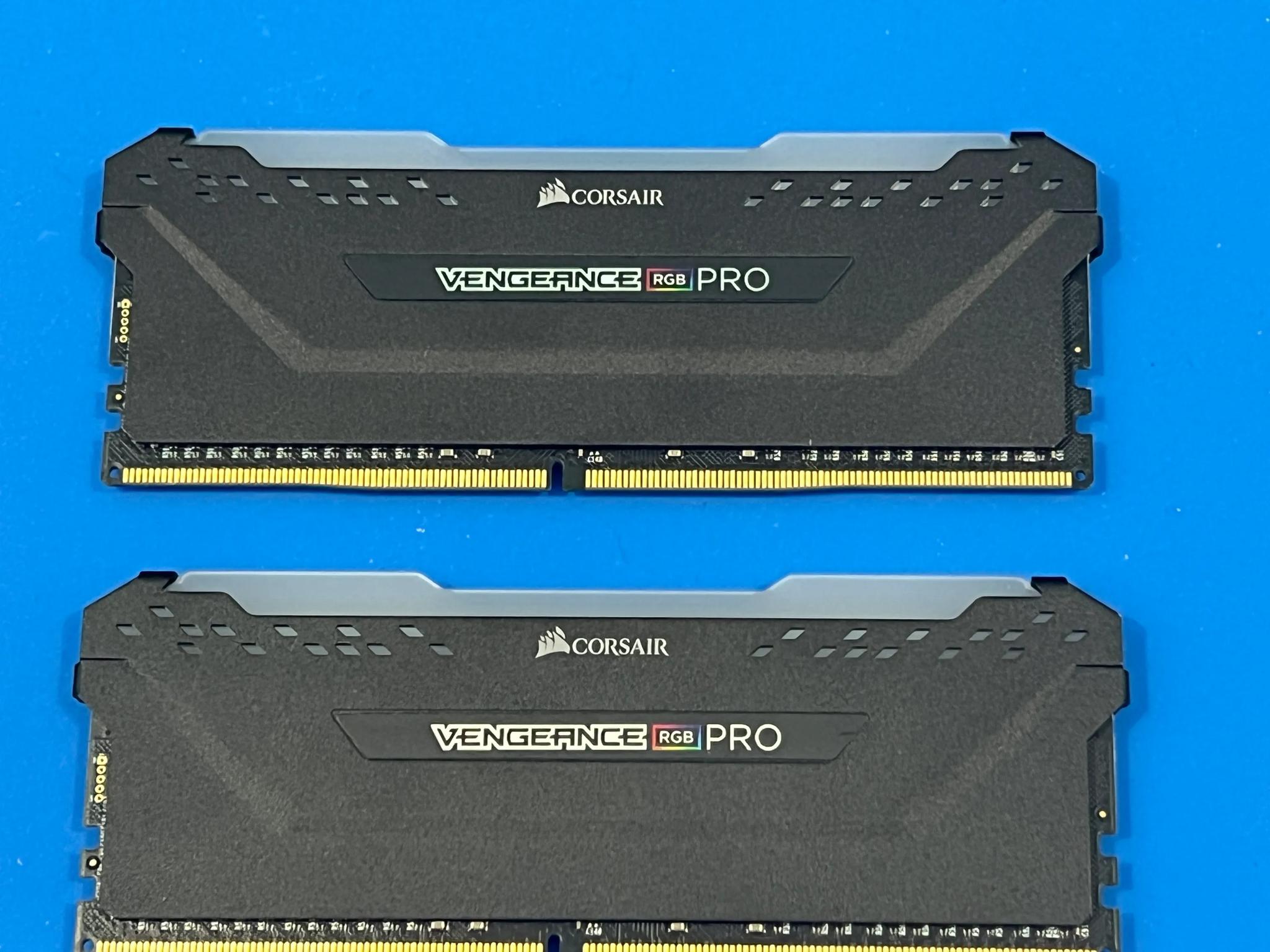 CORSAIR VENGEANCE® RGB PRO 64GB (2 x 32GB) DDR4 DRAM 3600MHz C18 Memory Kit — Black