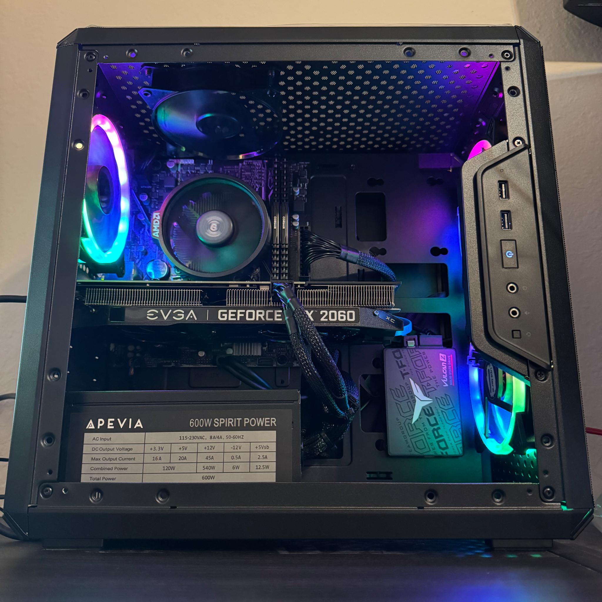 Ryzen 5 Fortnite / Roblox Gaming PC - Ryzen 5 2600- GTX 2060 - 16GB RAM- WIN 11 PRO - 512GB SSD