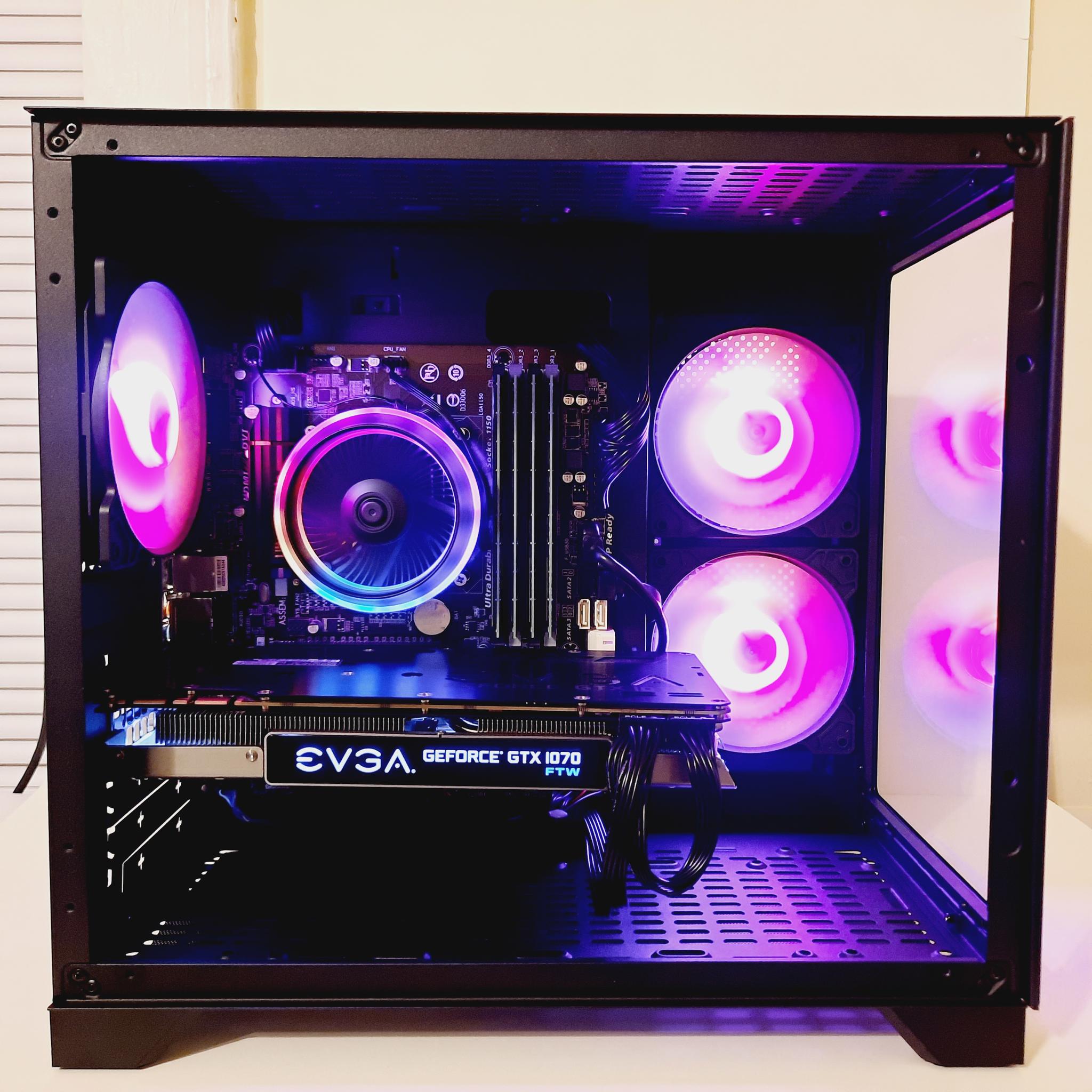 Newly built Gaming PC - Nvidia GTX 1070 8GB / Intel i7 4790 / 16GB RAM / 730GB SSD / RGB Fans