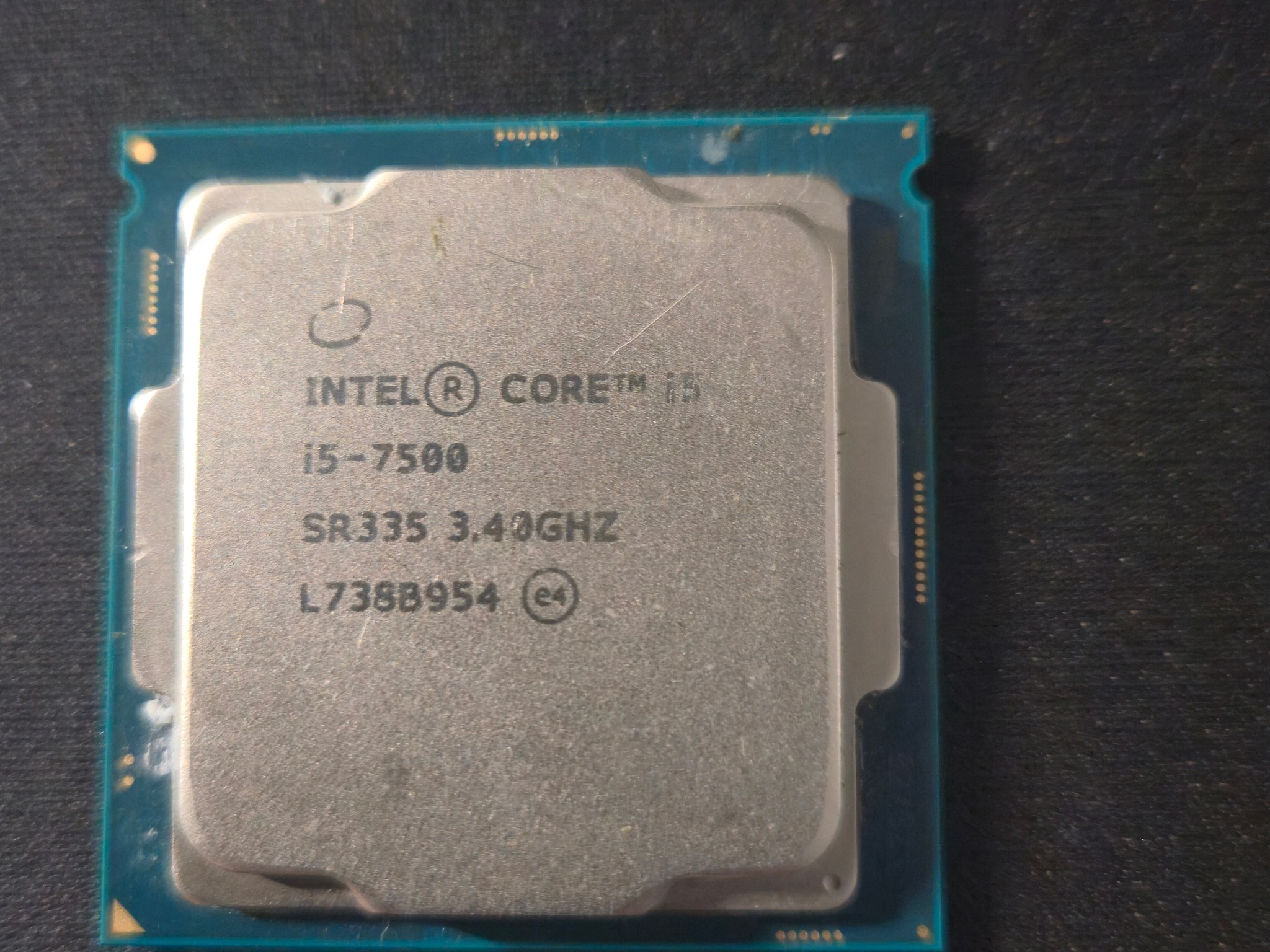 i5 7500 - LGA 1151 - Tested - Working - 3.4GHZ - 4 core, 4 thread