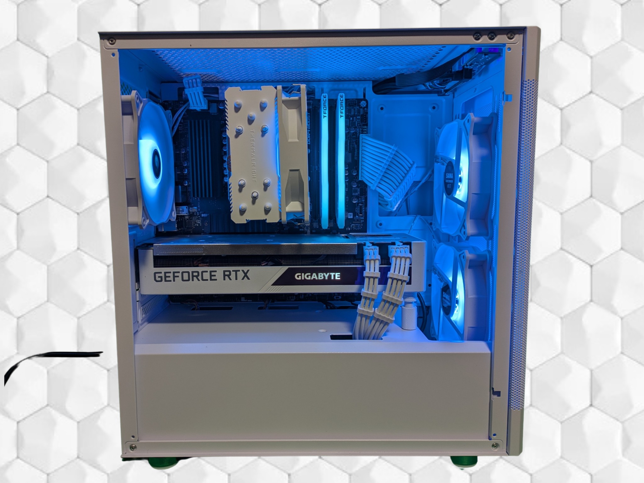 All White Gaming PC | Ryzen 5 5500 | RTX 3070 | 16GB DDR4 | 1TB
