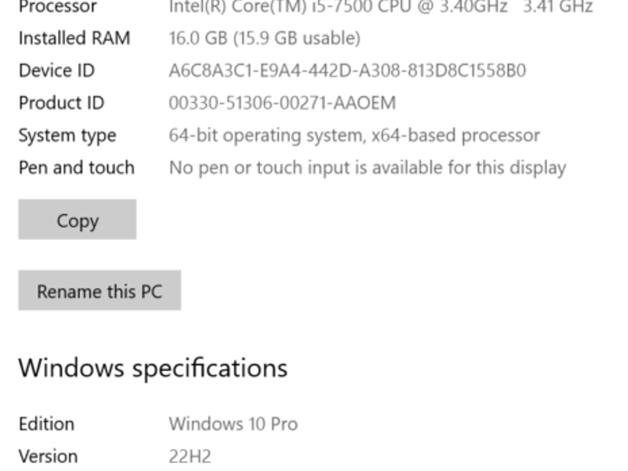Custom ProDesk 600 G3-2xSSD (256 OS/1Tb Storage) i5-7500, 16 GB RAM RX550 SFF