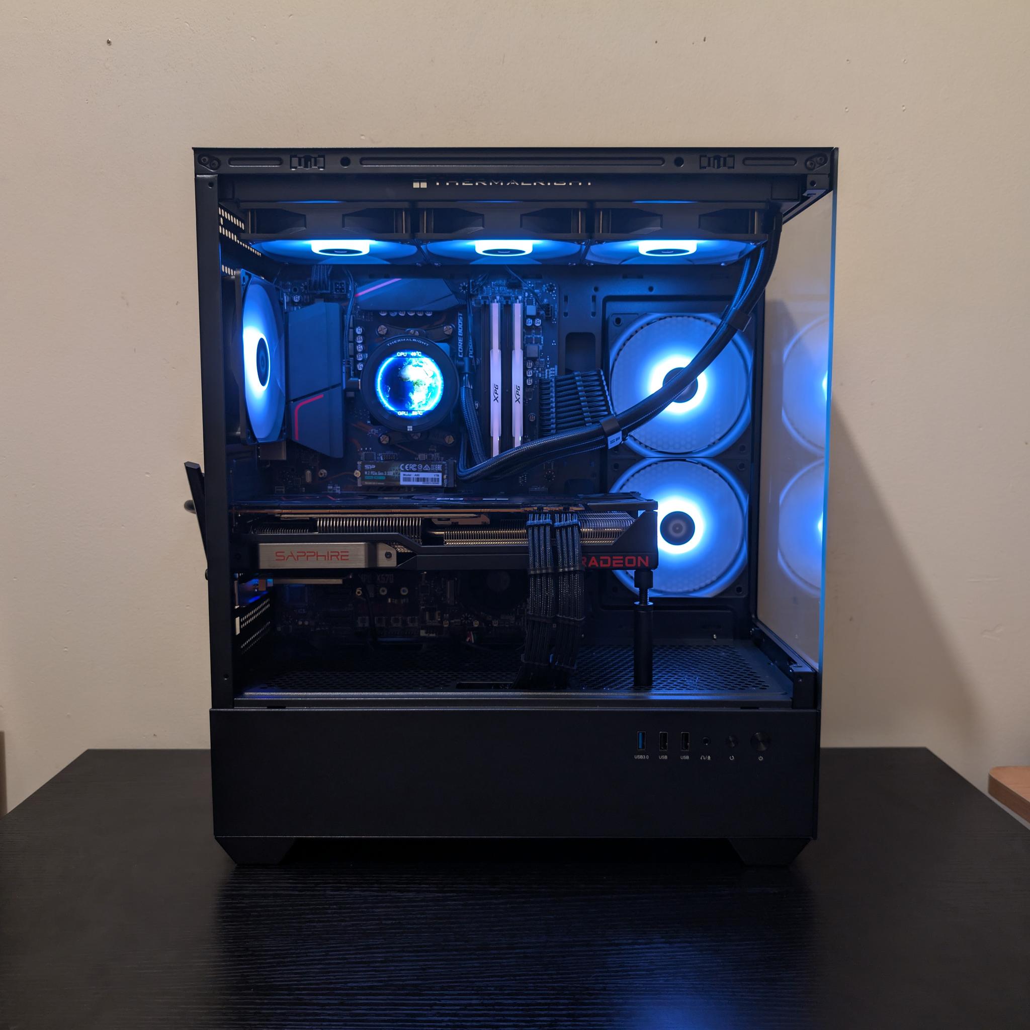 🔥🐦‍⬛ 1440p Gaming Beast | RX 6800XT| Ryzen 7 5800X | 1TB SSD | 32GB RAM | WiFi 6 & Bluetooth 🐦‍⬛🔥