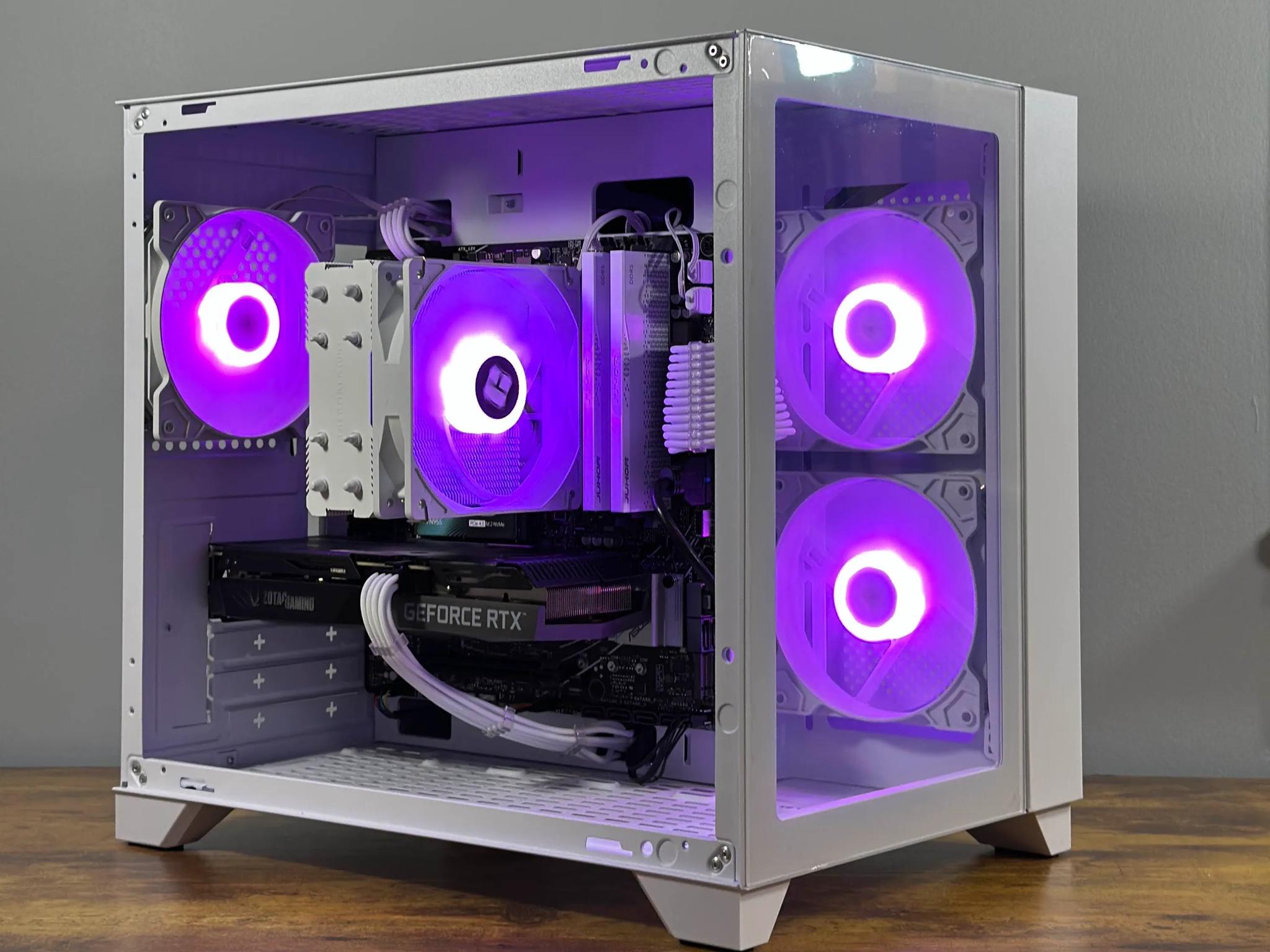 Ryzen 5 8400F | RTX 3060Ti | 32GB RAM | 1TB SSD | WIFI & BT |White RGB Gaming PC