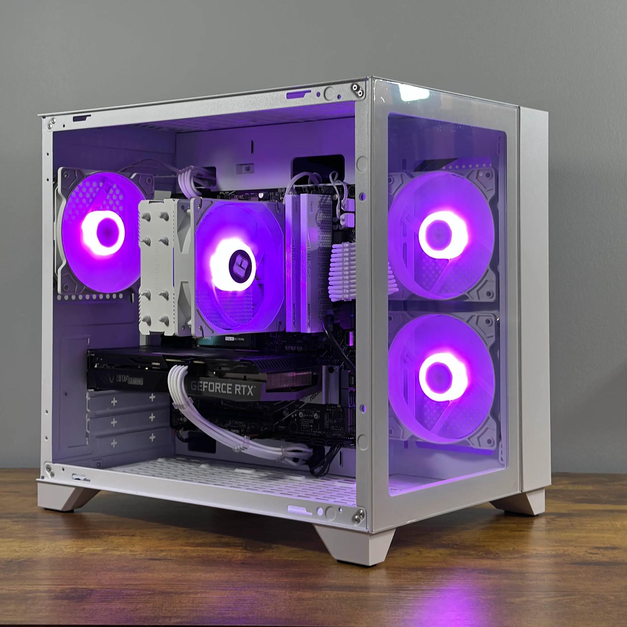 Ryzen 5 8400F | RTX 3060Ti | 32GB RAM | 1TB SSD | WIFI & BT |White RGB Gaming PC