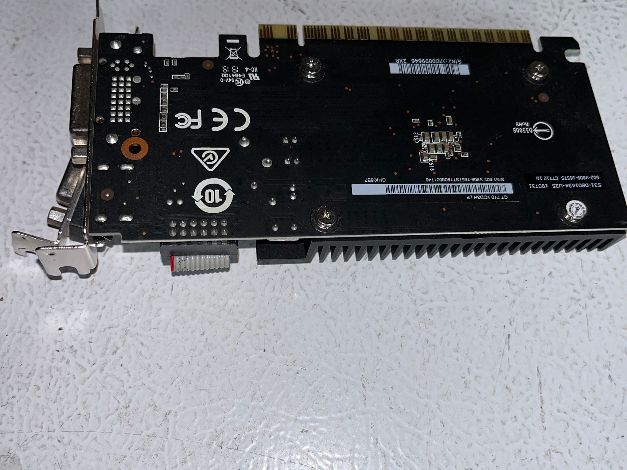 MSI GeForce GT 710 1GB DDR3 GT 710 1GD3H LP – Low‑Profile Bracket – Tested