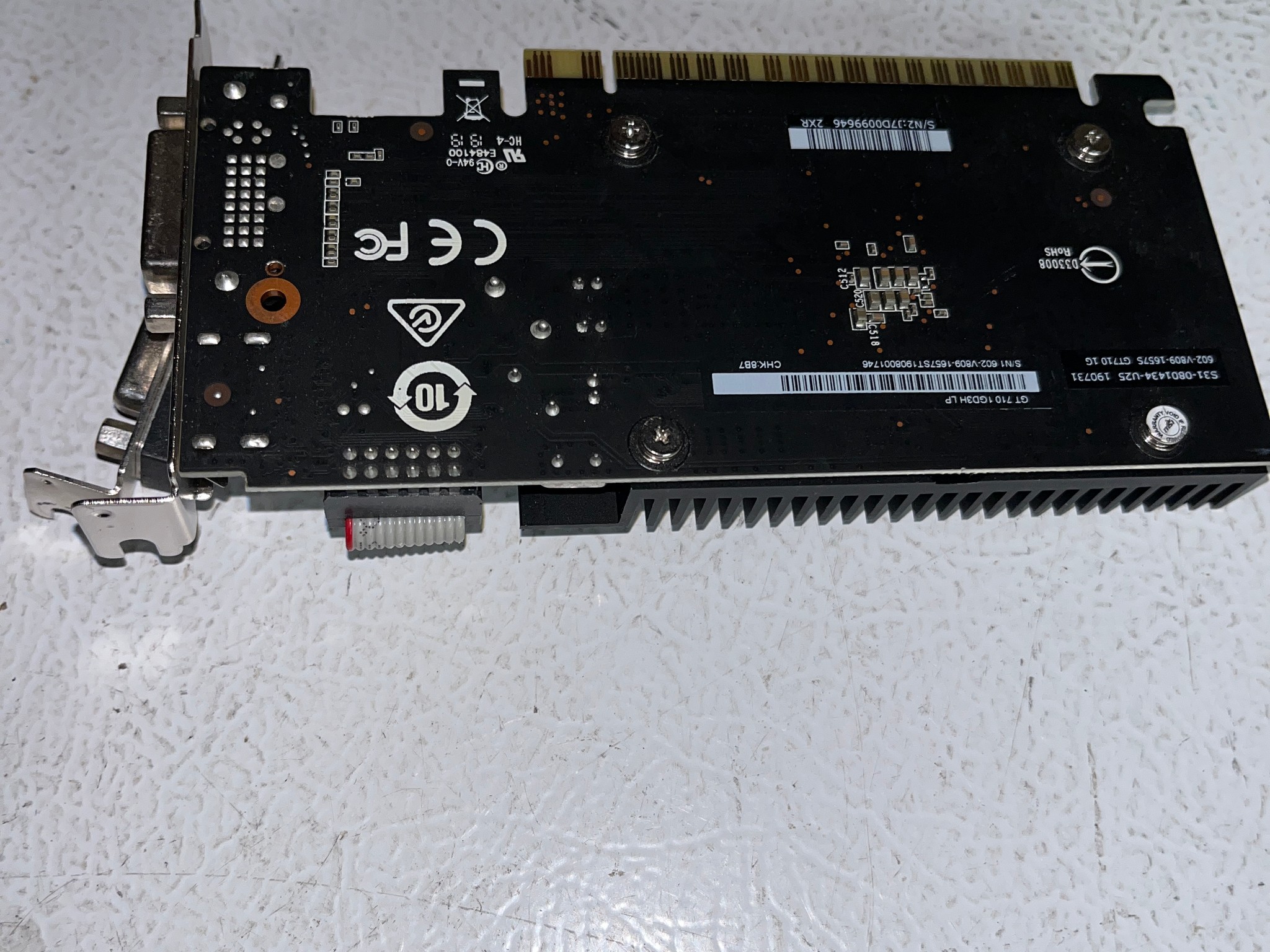 MSI GeForce GT 710 1GB DDR3 GT 710 1GD3H LP – Low‑Profile Bracket – Tested