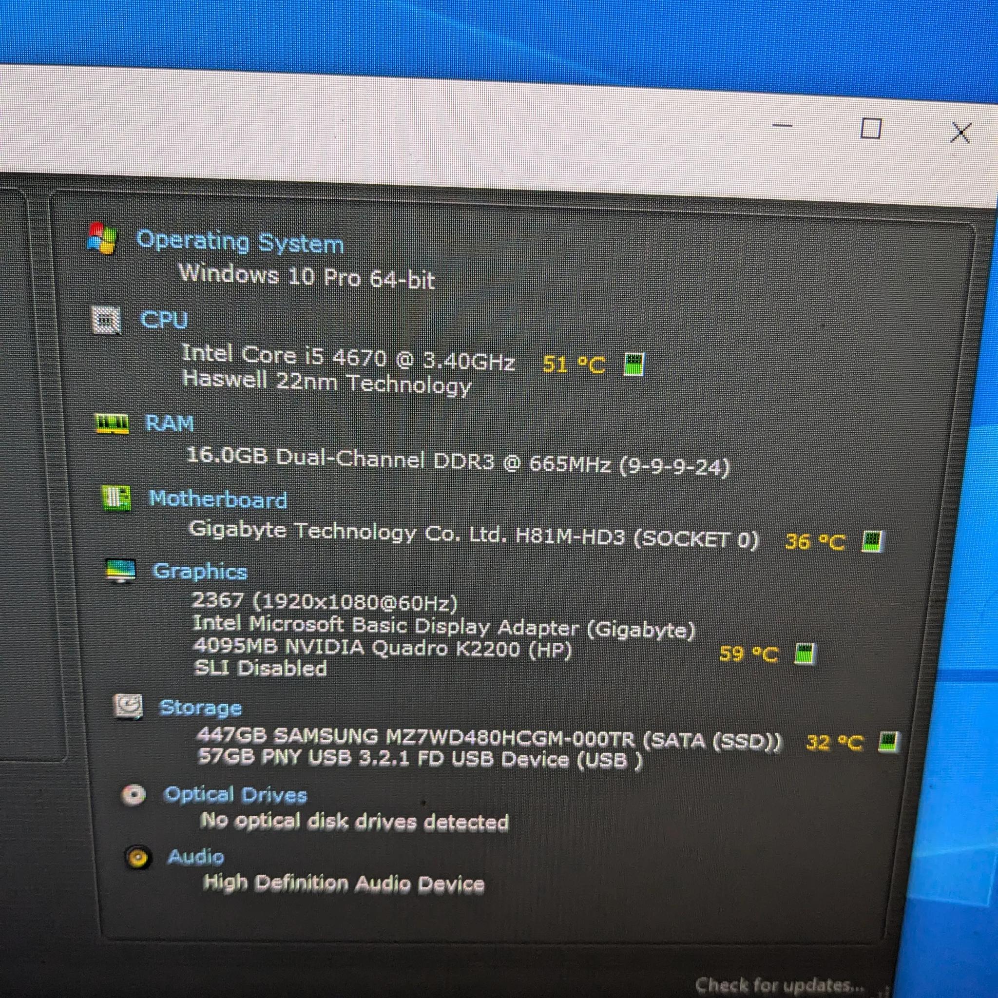 SCRATCH AND DENT | 100 FPS Fortnite | i5-4670, 16GB RAM, Nvidia K2200 4GB, 480GB SSD, NO GLASS PANEL