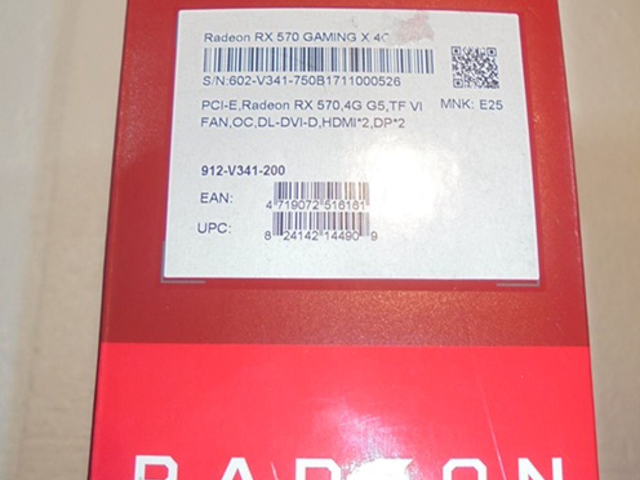 MSI RX 570 GAMING X In Very Good Condition In OE Box