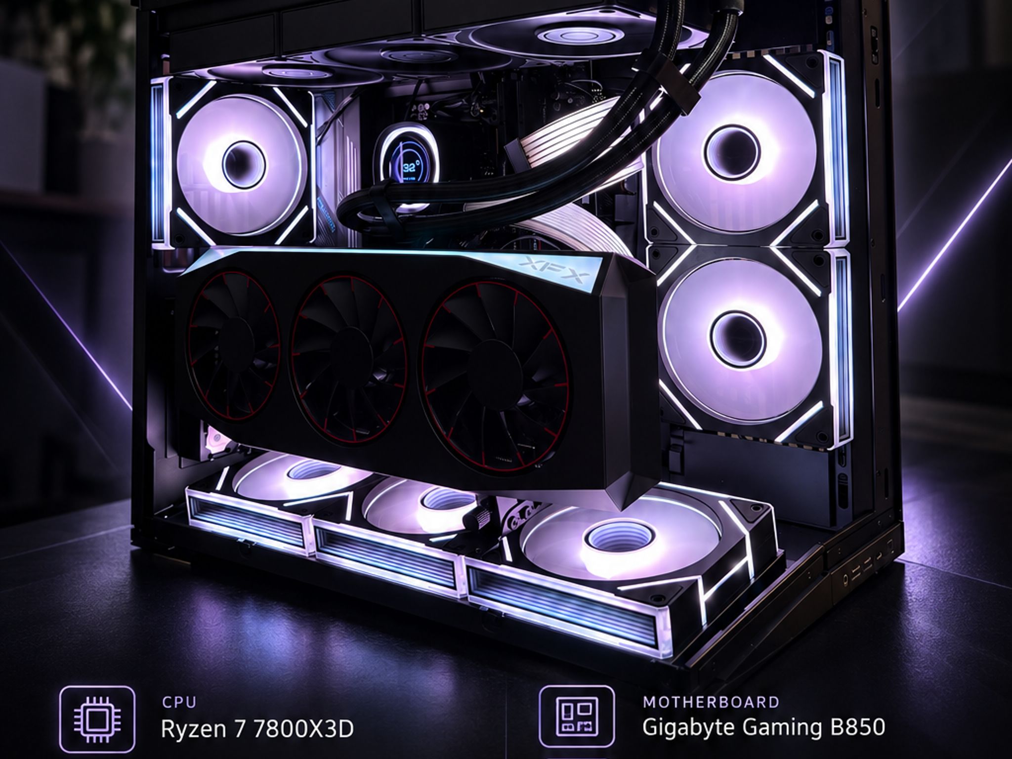 🔥 High-End Gaming PC – Ryzen 7 7800X3D + RX 9070 XT | 32GB DDR5 | 2TB NVMe 🔥