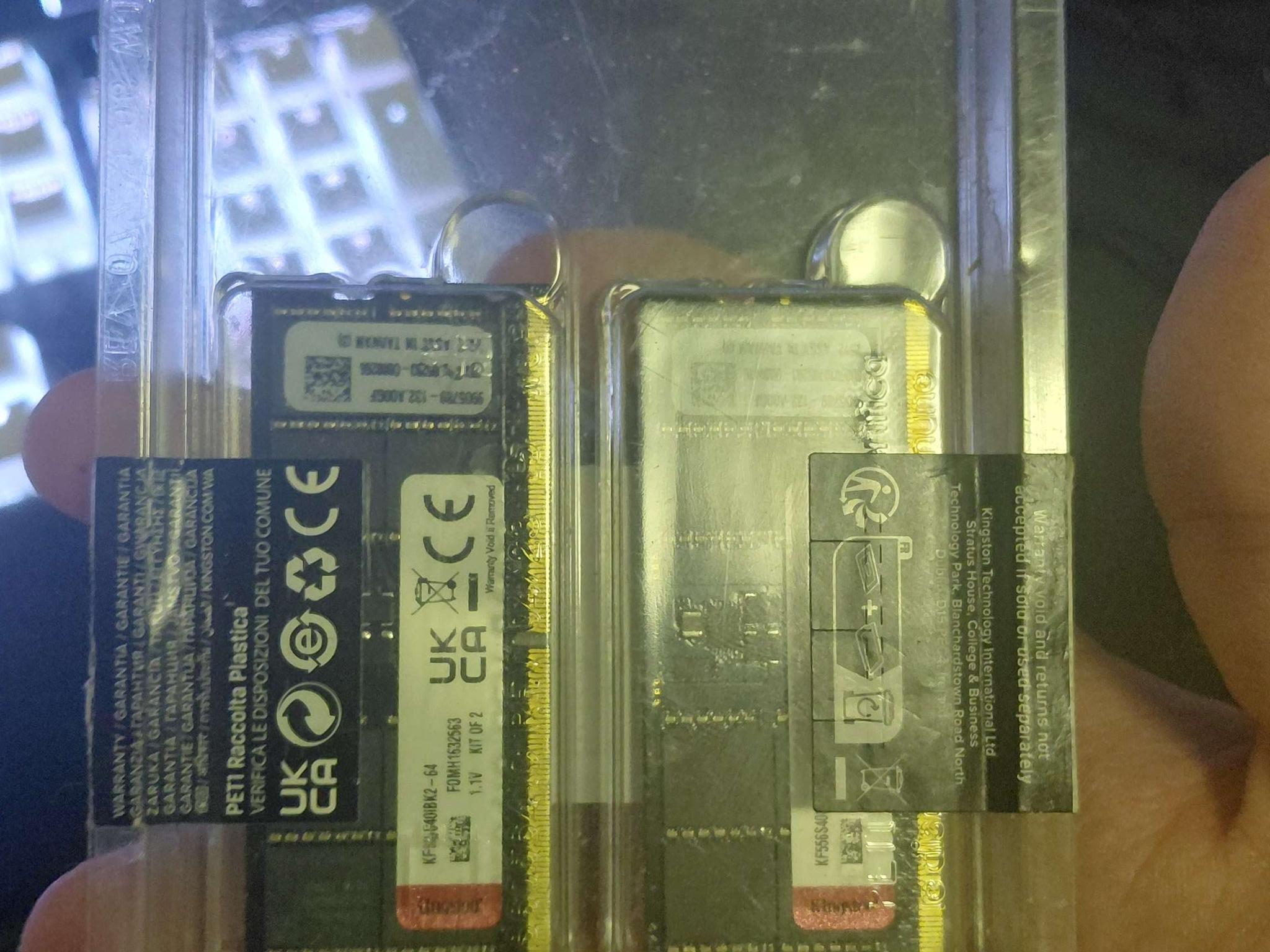 Kingston Fury DDR5 5600MT/s CL40 Sodimms 64 Gigabytes 2x32