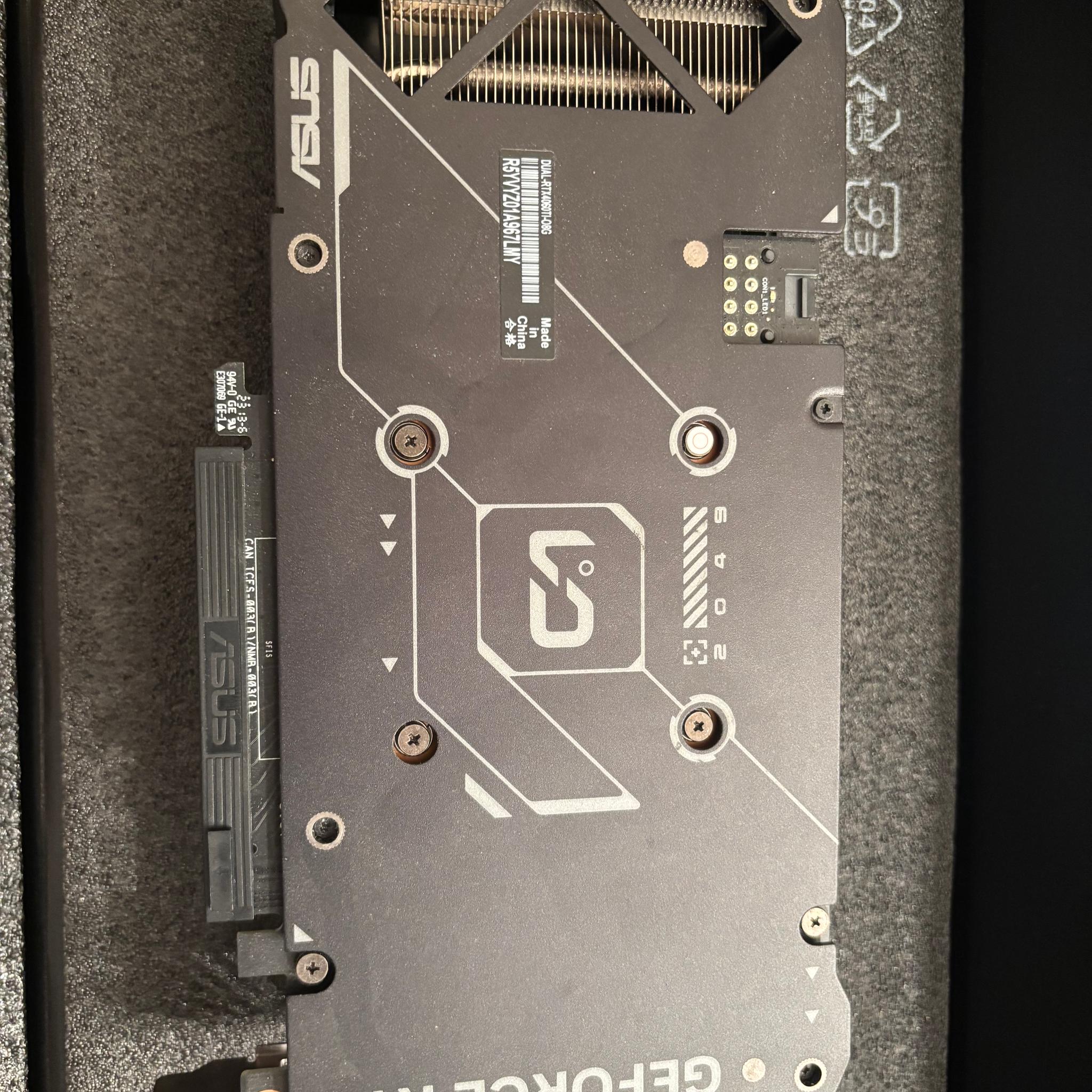 ASUS Dual GeForce RTX 4060 Ti OC Edition 8GB GDDR6. Barley used, kept in box
