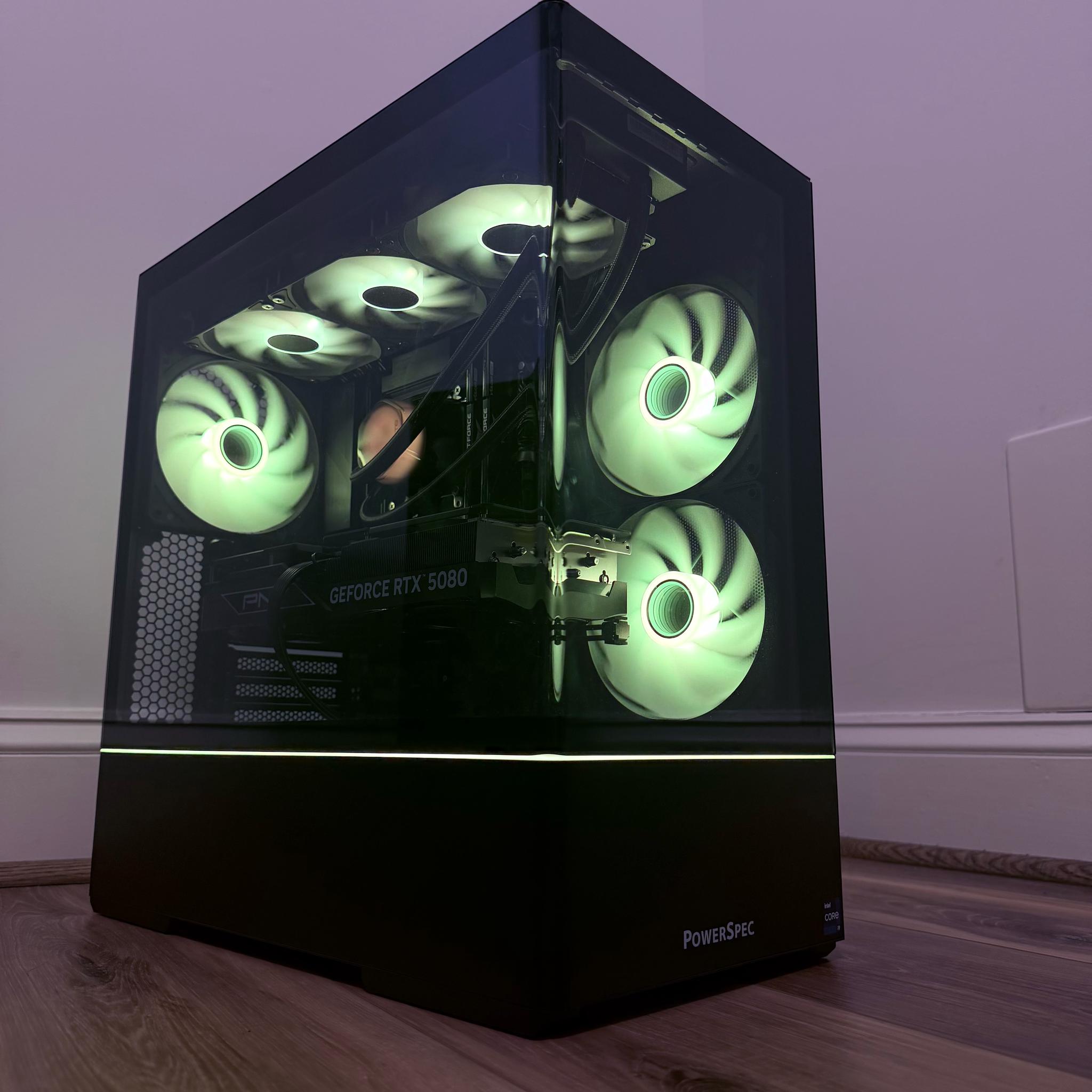 🖤⛈️"Black Thunder"⚡️🖤| 4k Gaming | RTX 5080 | 64gb DDR5 | i9 14900kf | 2tb SSD | WiFi