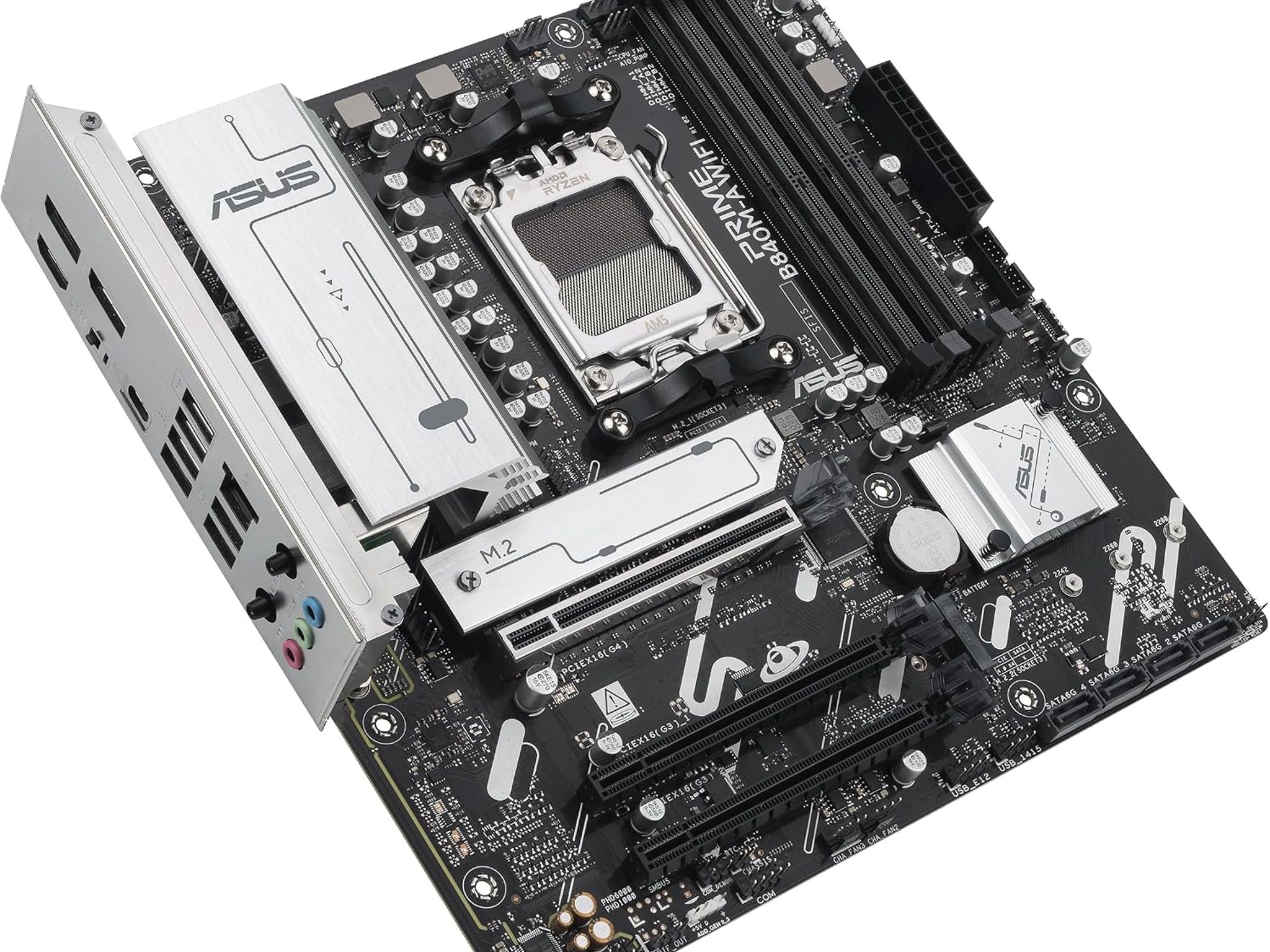 ASUS PRIME B840M-A WIFI AMD B840 AM5 DDR5 MicroATX Desktop Motherboard