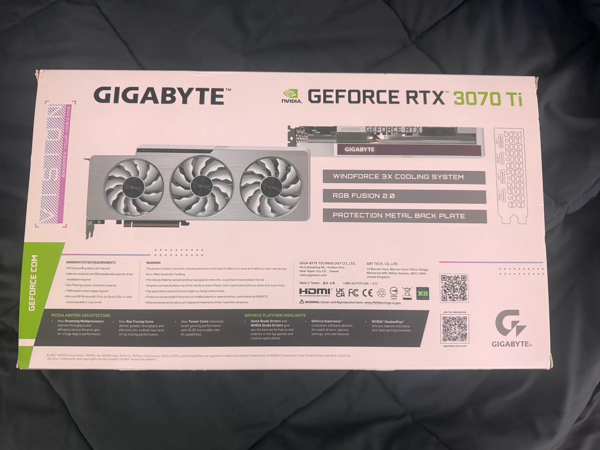 Used GeForce RTX™ 3070 Ti VISION OC 8G
