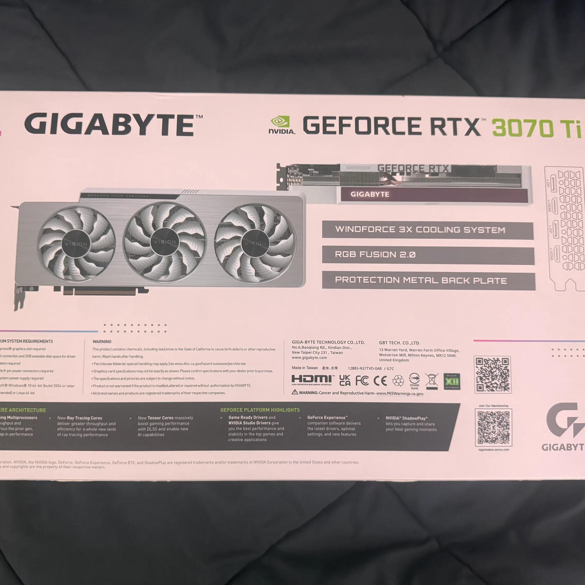 Used GeForce RTX™ 3070 Ti VISION OC 8G