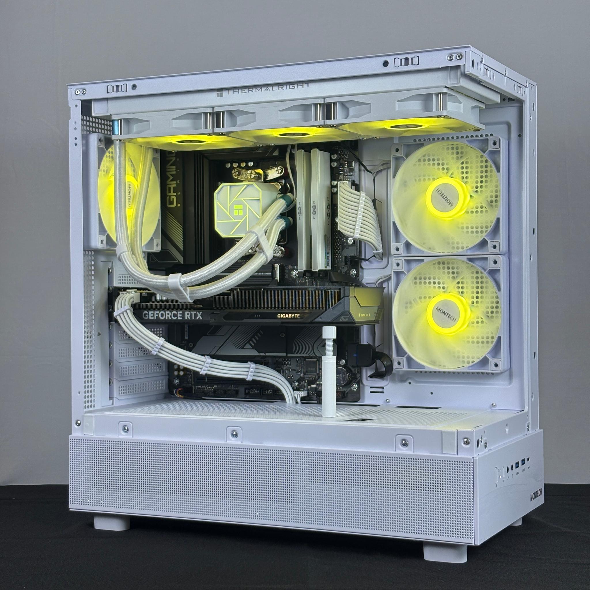 🤍 White RTX 5060 + Ryzen 5 PC | 32GB DDR5 | Full ARGB Control | WiFi + BT