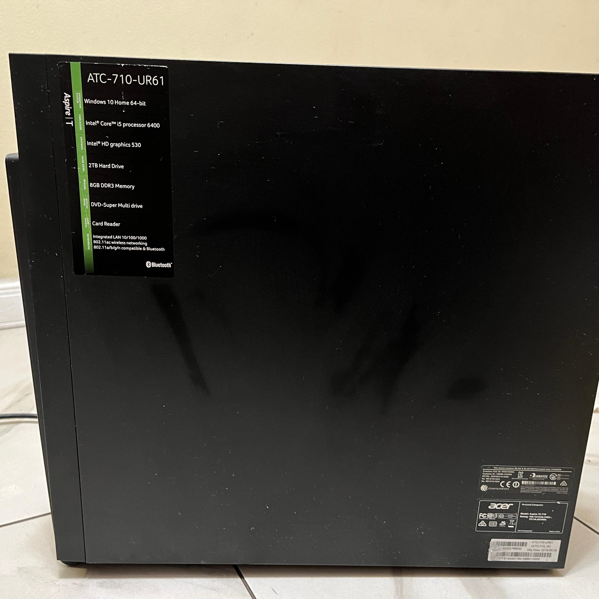 🟢🔥Budget RTX Acer Aspire Gaming PC, RTX 2060, Intel i5-6400, 16GB RAM, 1TB Storage w/ Wi-Fi 🖥️🔥