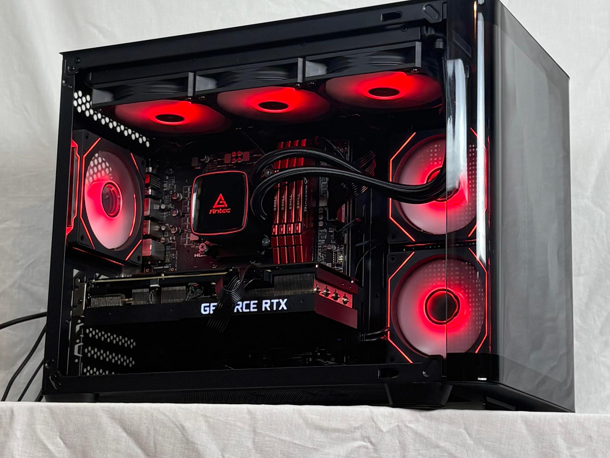 ♠️♣️ BLACK GAMING PC | RTX 3080 10GB | 1TB SSD | Ryzen 5 5600x | 32GB DDR4 | FREE SHIPPIN...