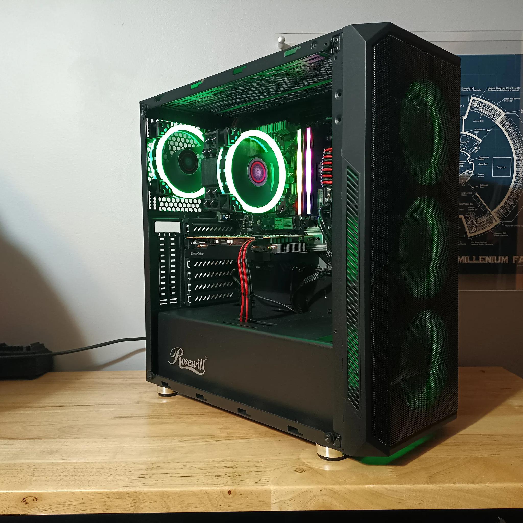 Gaming PC - Ryzen 5 5500, RX 6600XT, 32GB RAM / 1tb NVME SSD