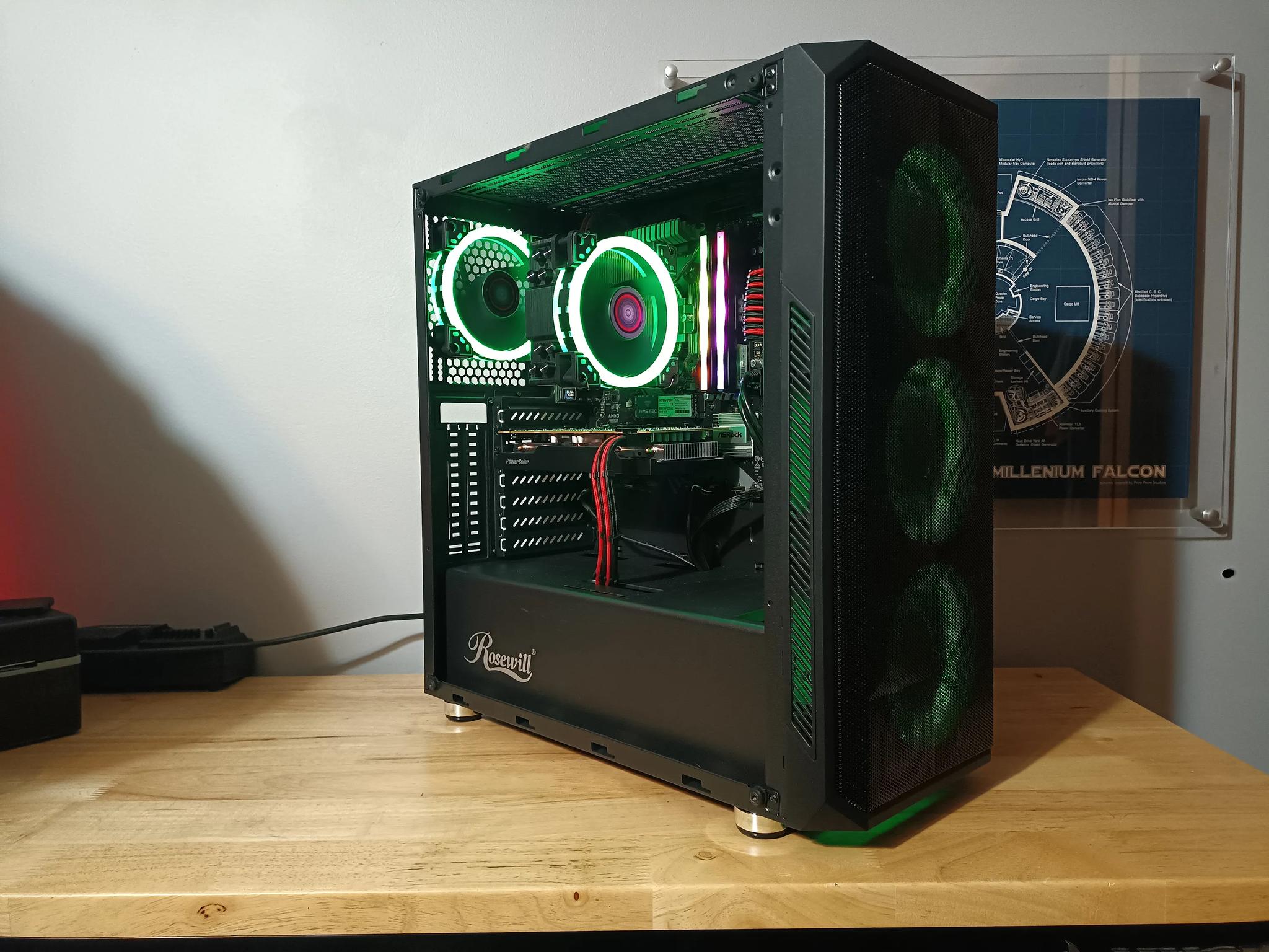 Gaming PC - Ryzen 5 5500, RX 6600XT, 32GB RAM / 1tb NVME SSD